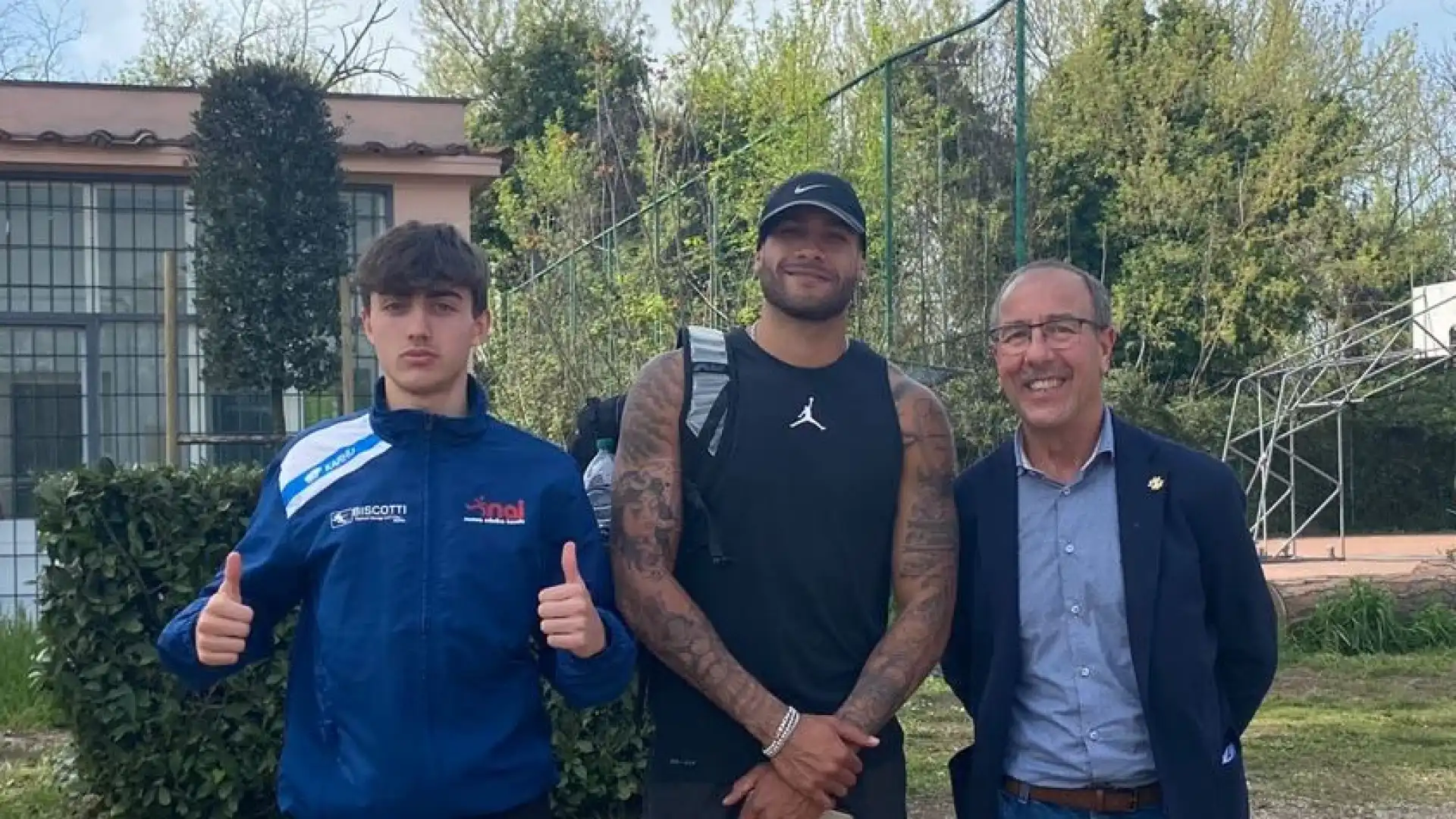 La Nai Isernia nella giornata di ieri ha assistito dal vivo all’allenamento del Campione Olimpionico Marcel Jacobs.