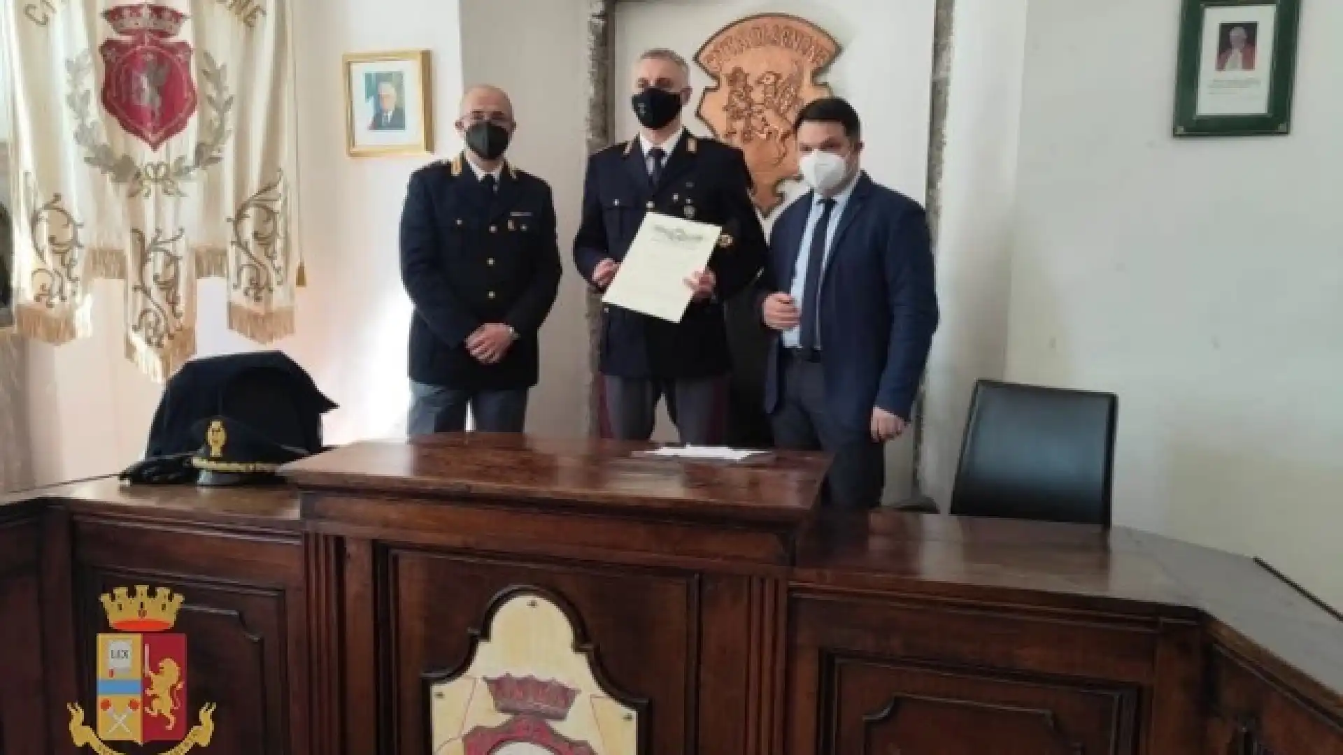 Polizia Di Stato: salvarono uomo dal suicidio. Premiati due agenti della Polizia Stradale di Agnone.