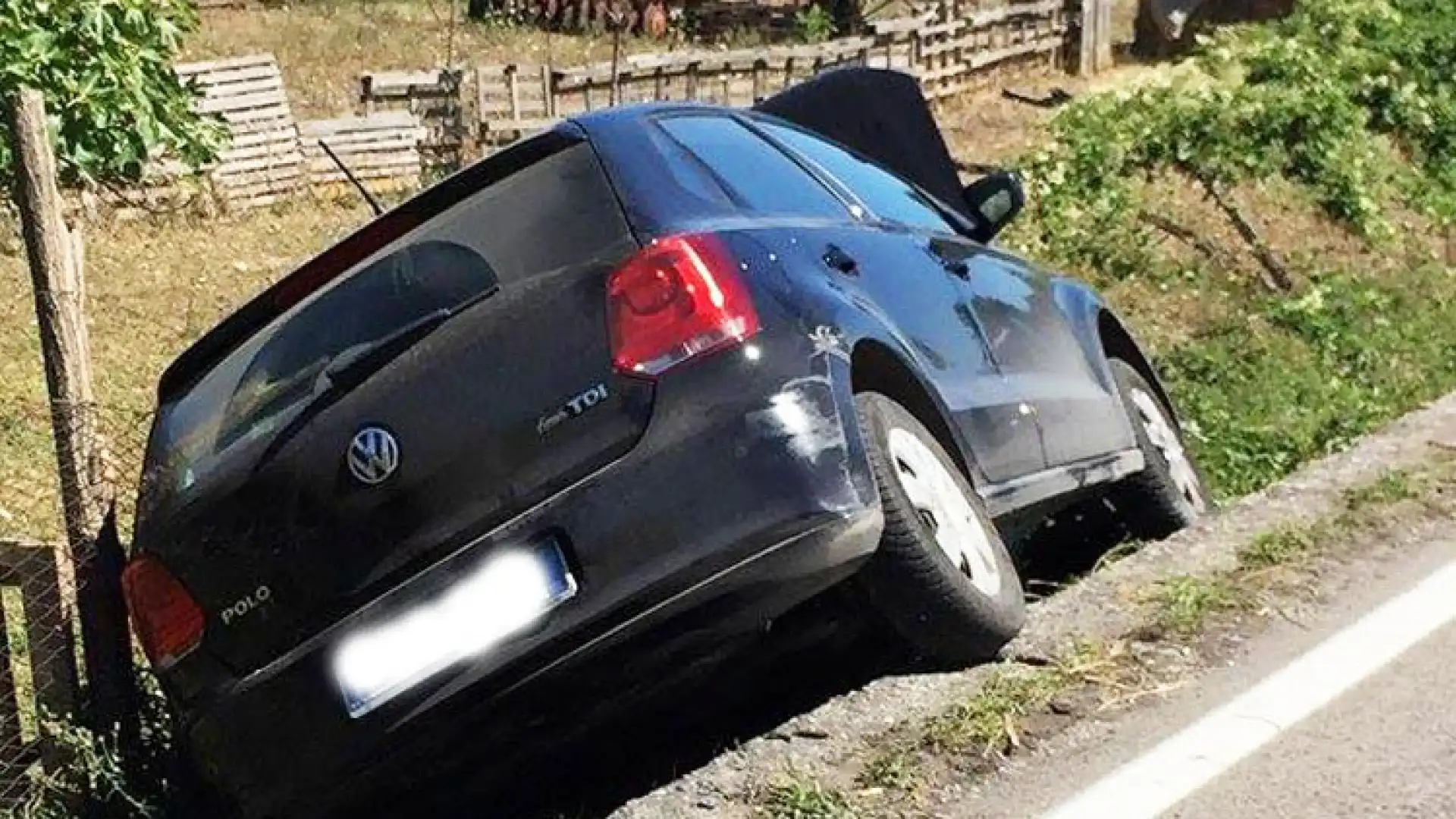 Venafro: coppia di anziani finisce fuori strada nei pressi del convento di San Nicandro.