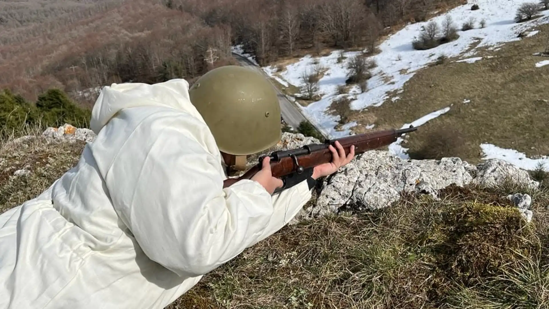 Palena, al Valico della Forchetta girate alcune scene del Docufilm “La Battaglia sul Monte Marrone”. Protagoniste “Le Penne Nere”.