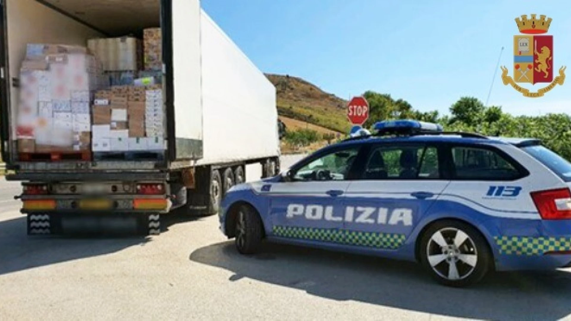 Isernia: la Polizia impegnata sulle statali per il controllo del trasporto di sostanze alimentari