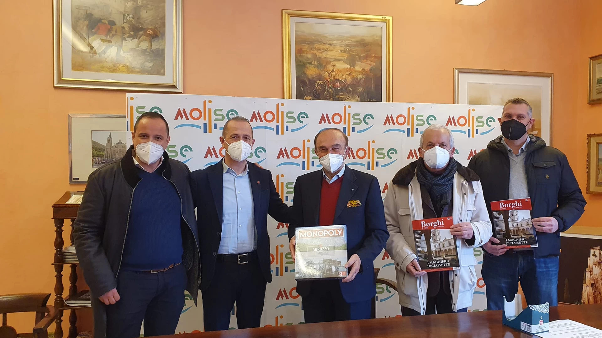 Borghi più Belli d’Italia, il presidente Abruzzo-Molise Antonio Di Marco incontra i rappresentanti molisani.