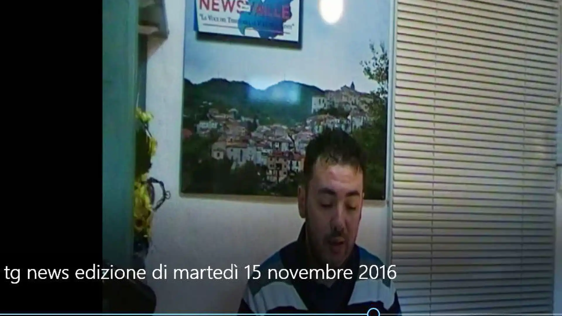 Tg News edizione video di martedì 15 novembre 2016.