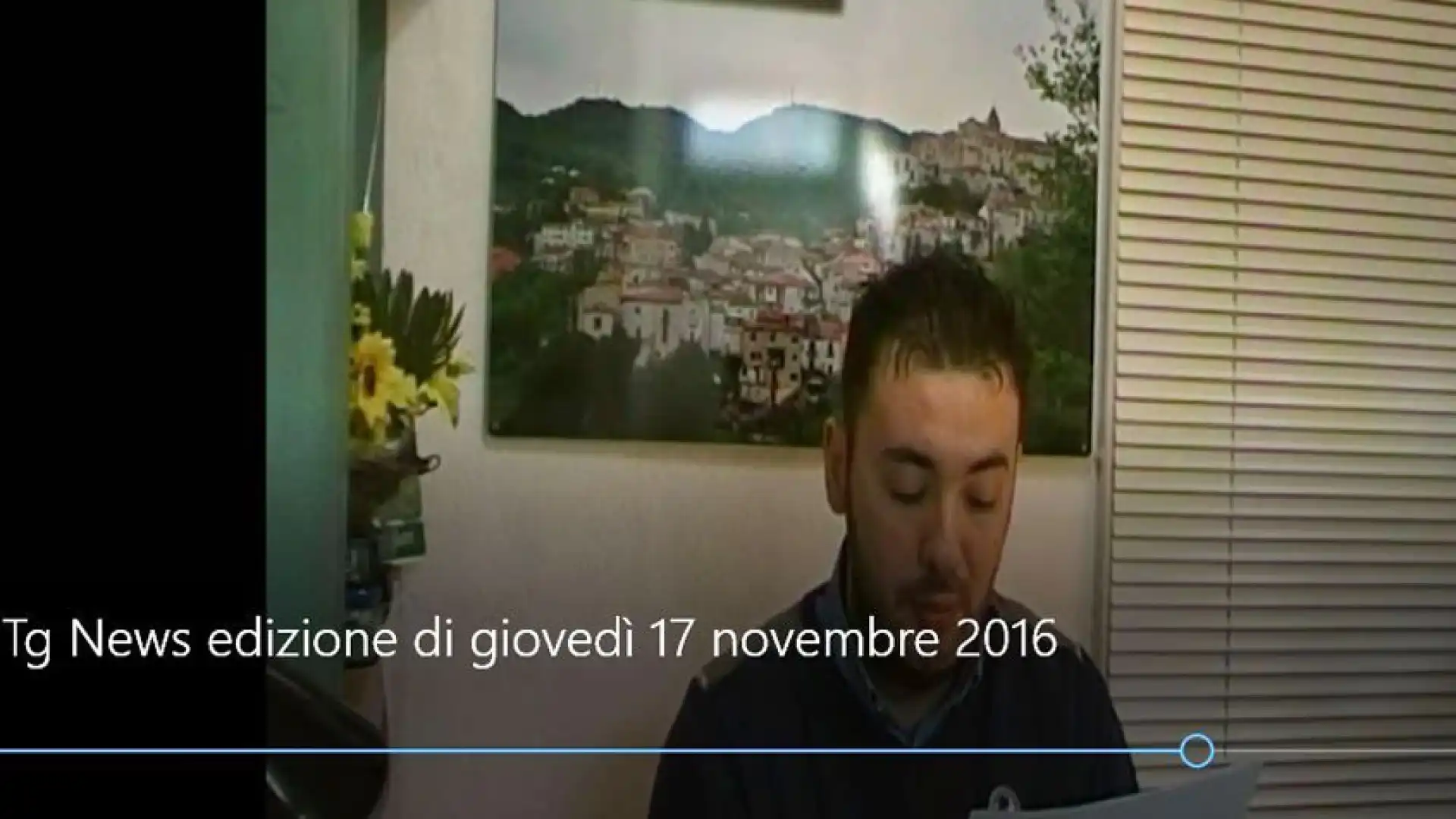 Tg News, edizione video di giovedì 17 novembre 2016.