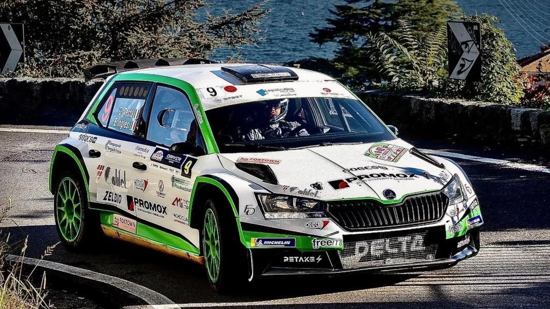 Rally: Giuseppe Testa impegnato nella prova di Sperlonga