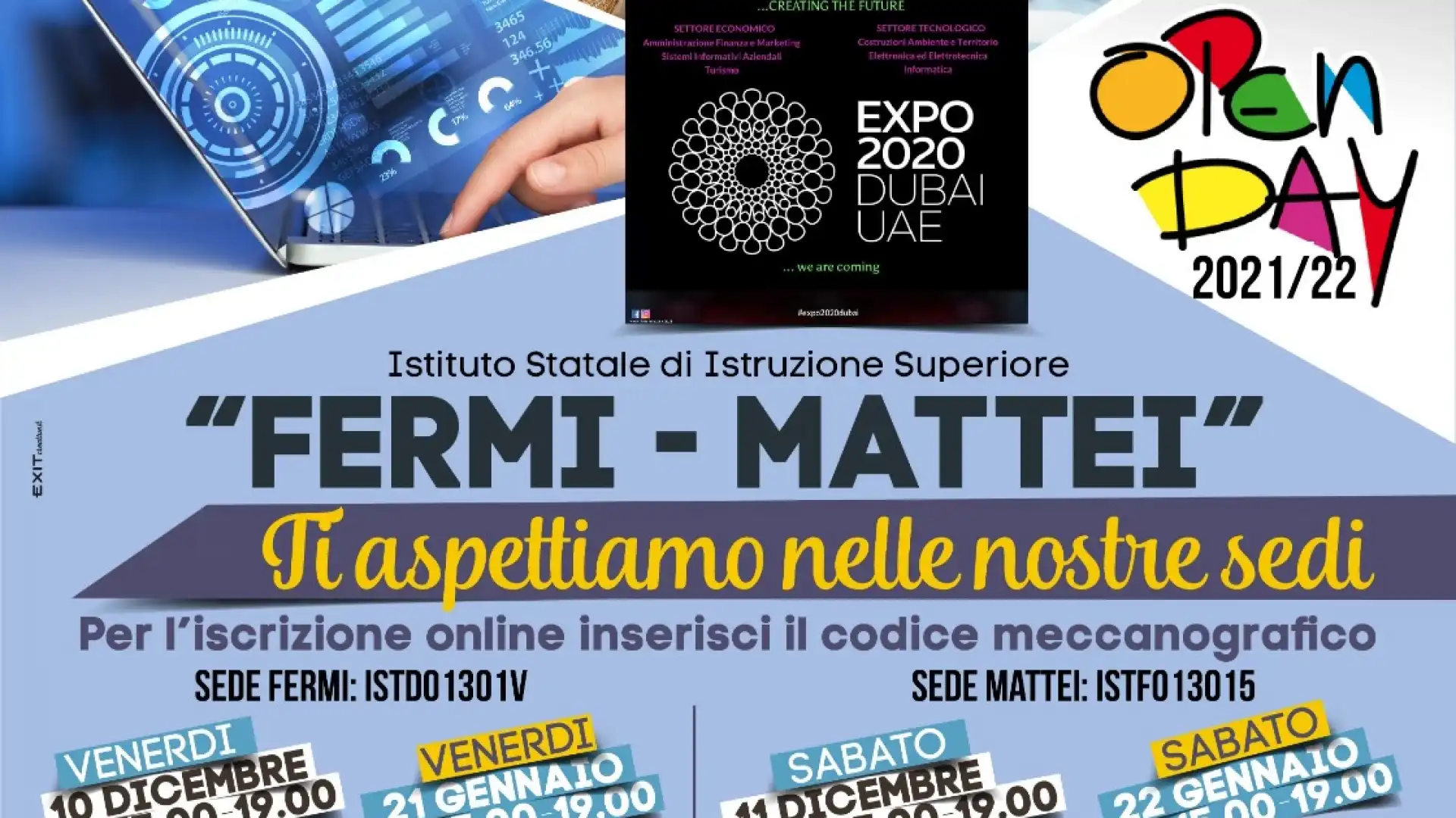 Nel fine settimana l'Open Day dell"Isis Fermi Mattei