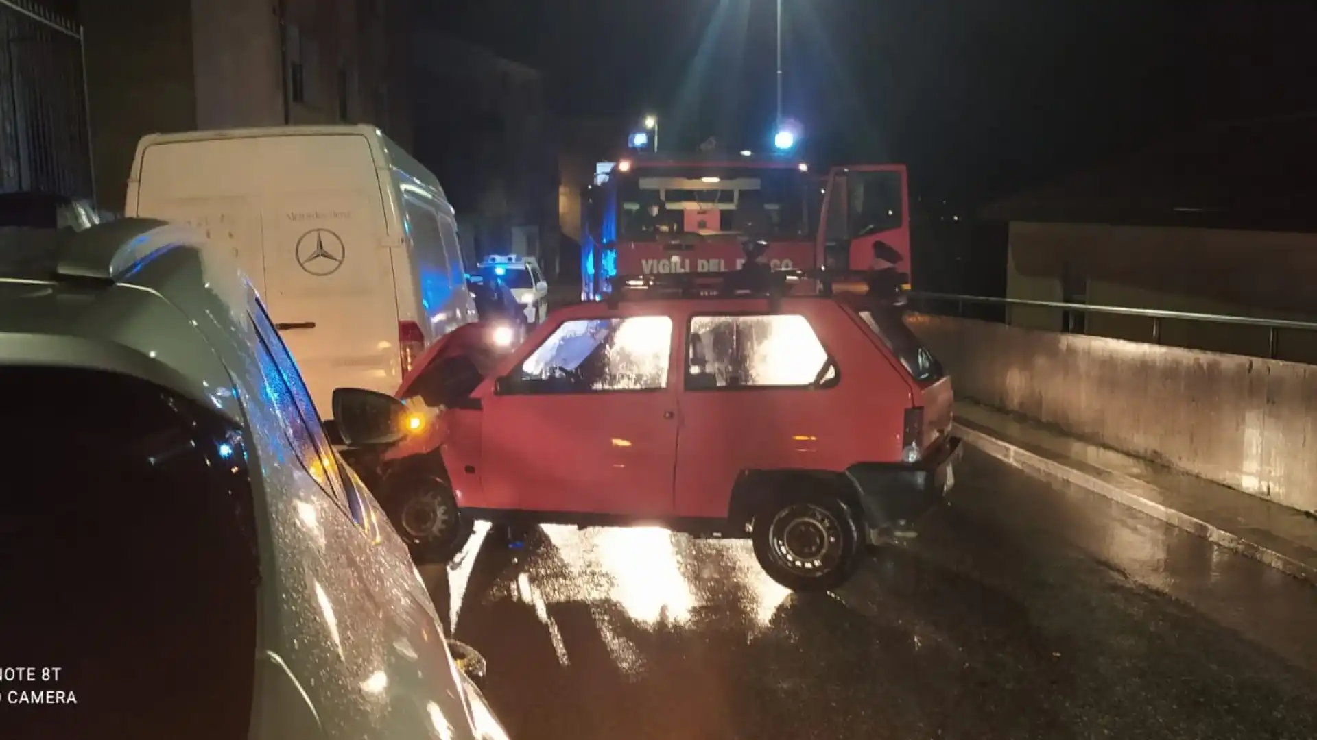 Isernia: auto contro furgone in Via Occidentale. L'incidente avvenuto in città