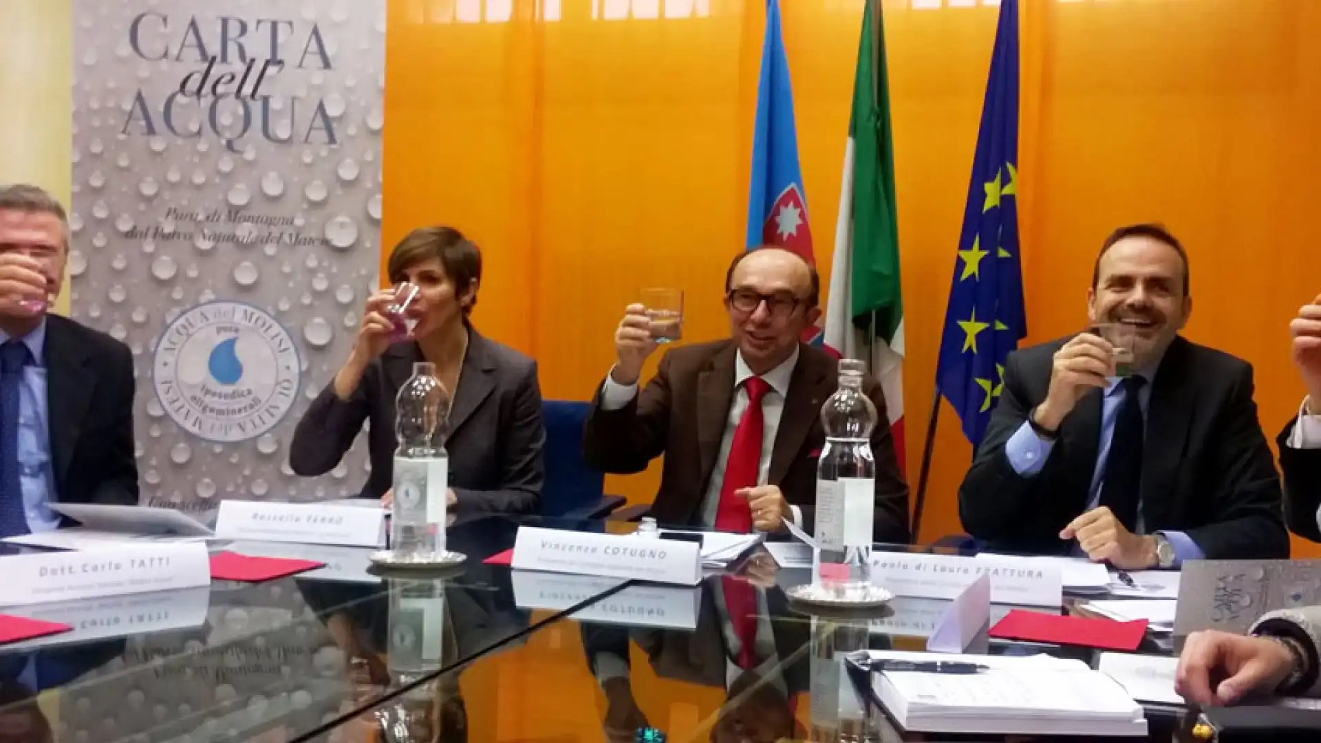 L’Acqua del Molise diventa certificata. In Regione la presentazione della Carta dell’Acqua matesina. L’Orgoglio Molisano delle produzioni del territorio.