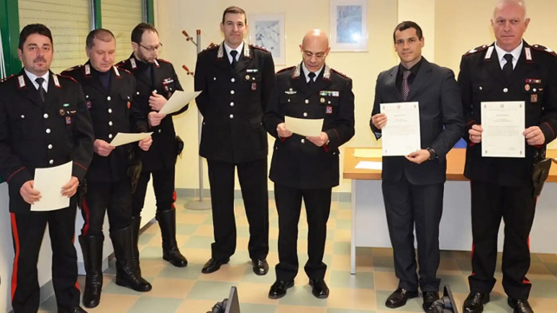 Isernia: Premiati per le attività svolte sul territorio alcuni militari della Compagnia di Venafro.