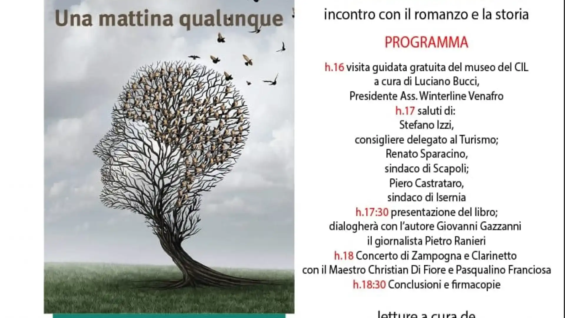 Una mattina qualunque, a Scapoli la presentazione dell’opera prima di Giovanni Gazzanni