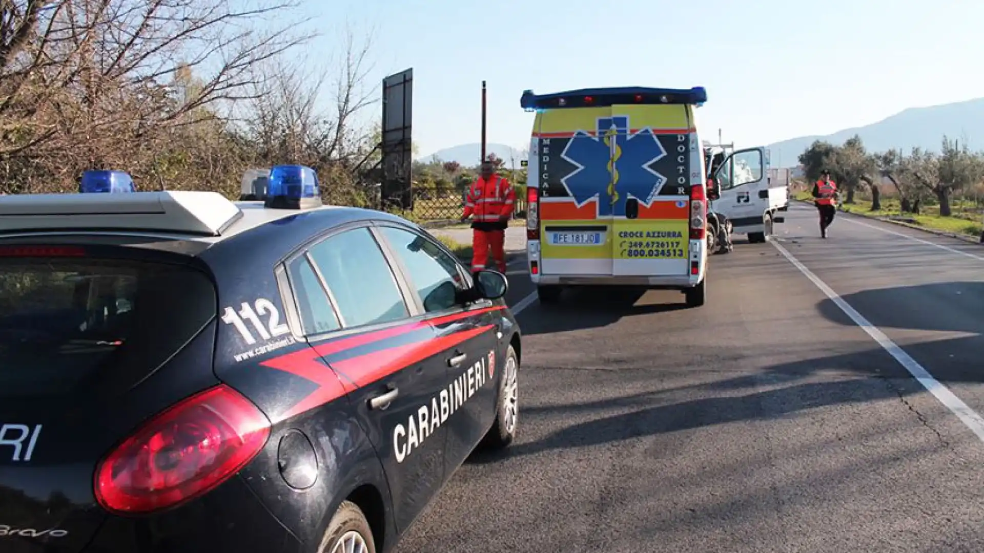 Roccaravindola: maxi tamponamento sulla statale 85 Venafrana. Coinvolti tre mezzi. Nessun ferito grave ma traffico in tilt.