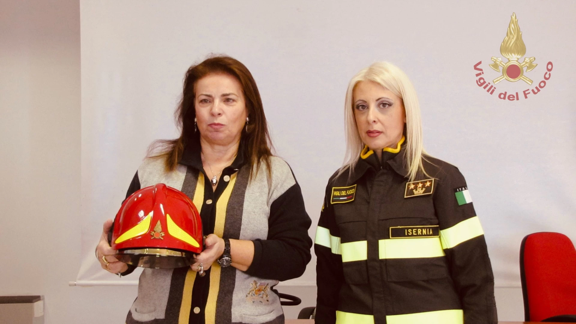 Isernia: il Prefetto Cinzia Guercio in visita presso il Comando Provinciale dei Vigili del Fuoco.