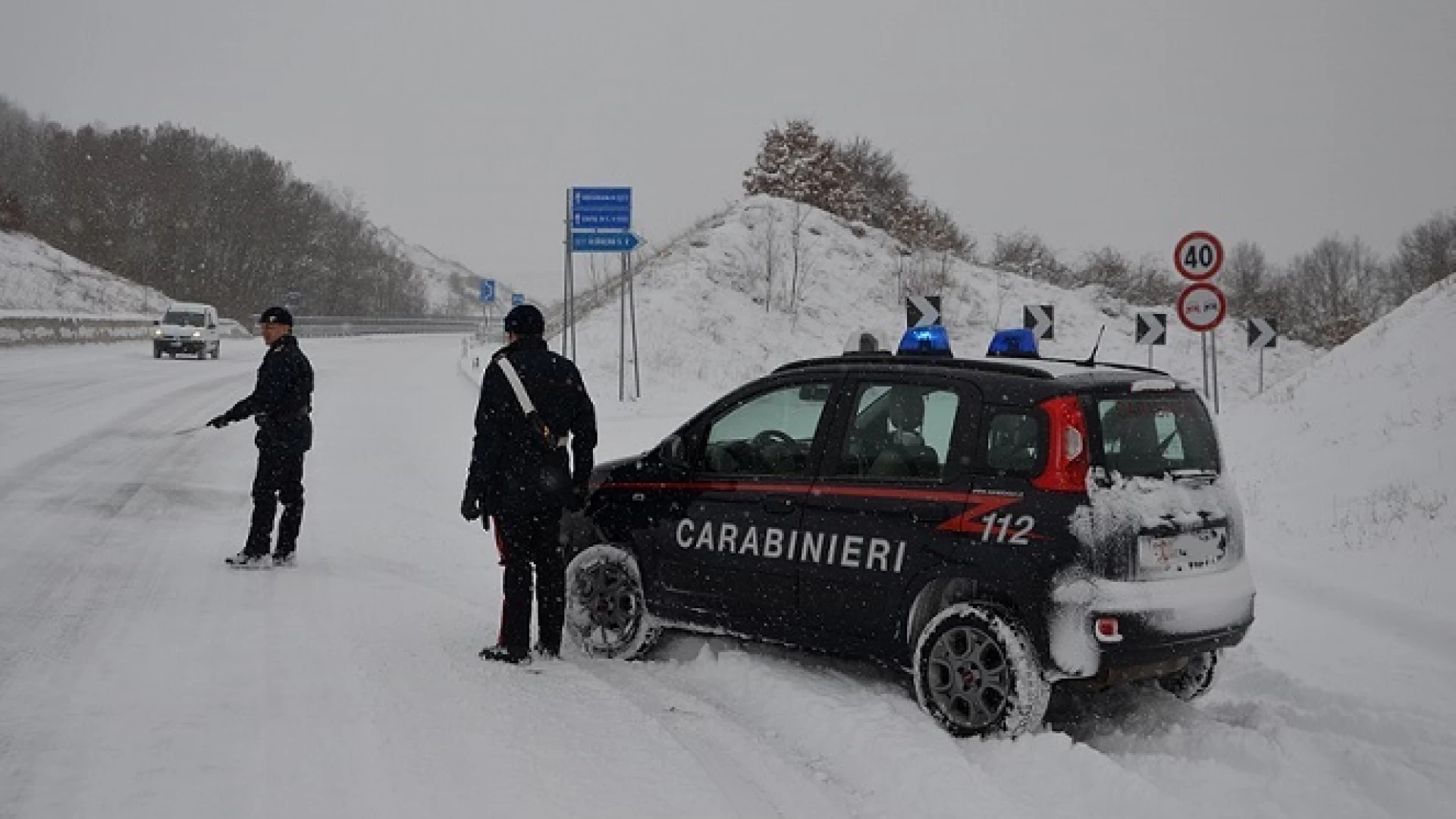 Isernia: Operazione di assistenza, soccorso e salvataggio nel corso della fase critica dell’emergenza neve, i Carabinieri tracciano il bilancio.
