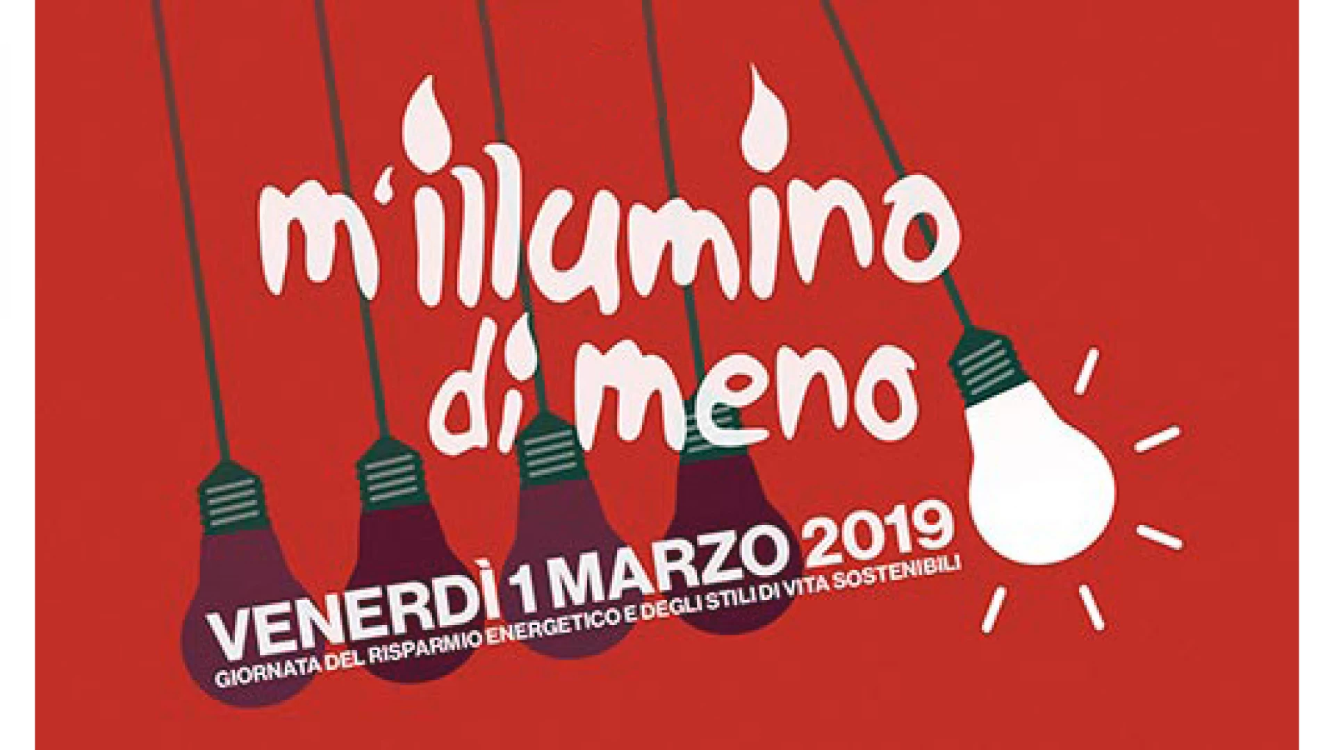 Isernia: il comune aderisce alla campagna nazionale denominata “M’illumino di Meno”.