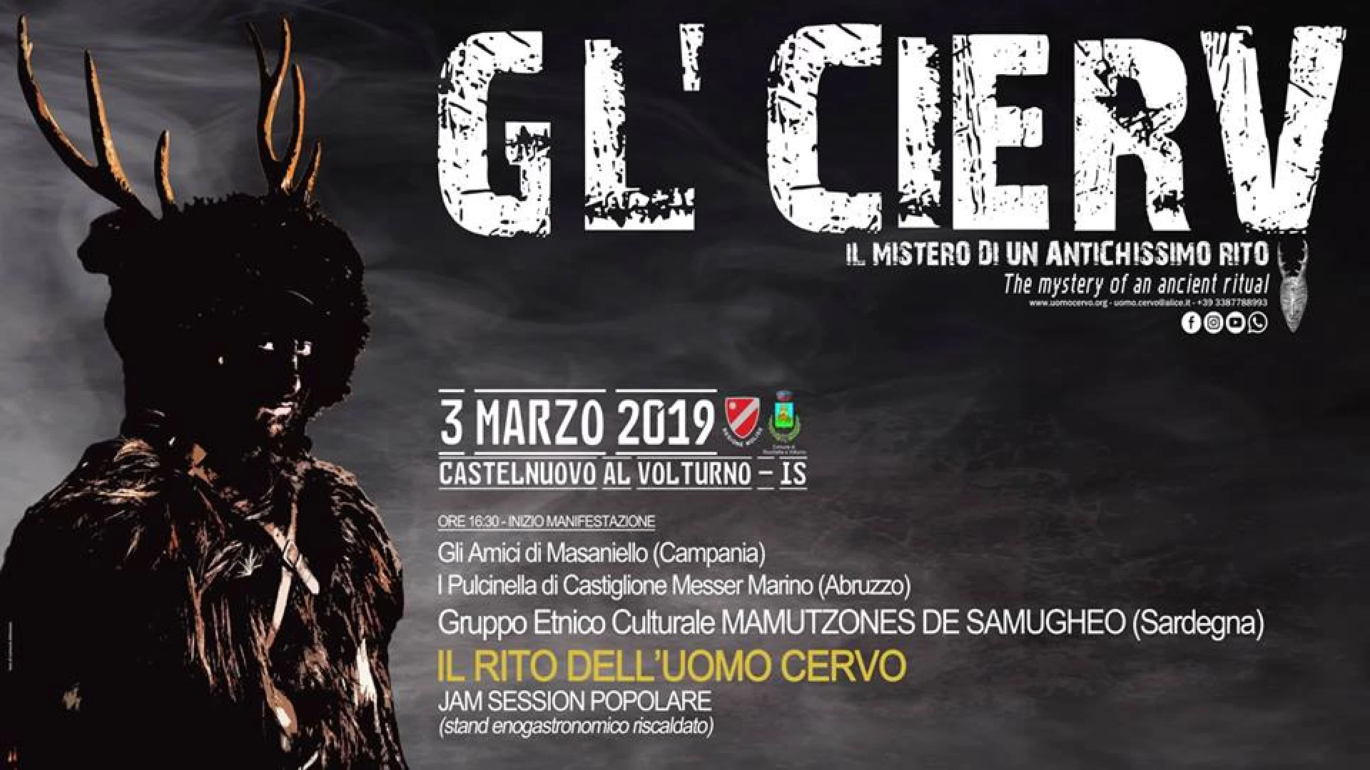 Castelnuovo al Volturno: “Gl Cierv”, domenica 3 marzo appuntamento con uno dei riti più antichi del Molise.