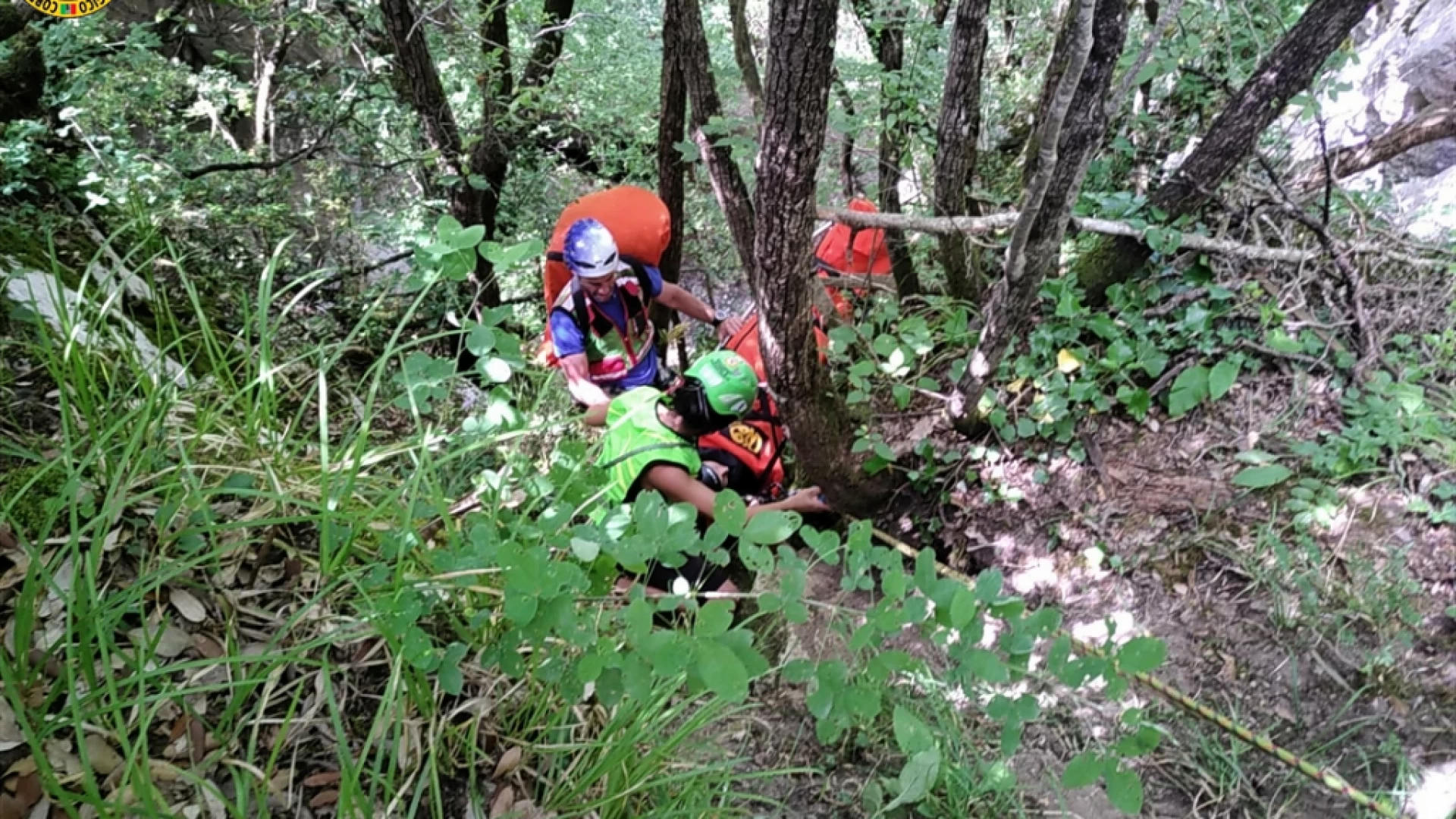 Corpo Nazionale Soccorso Alpino e Speleologico - Soccorso in forra a Guardiaregia.