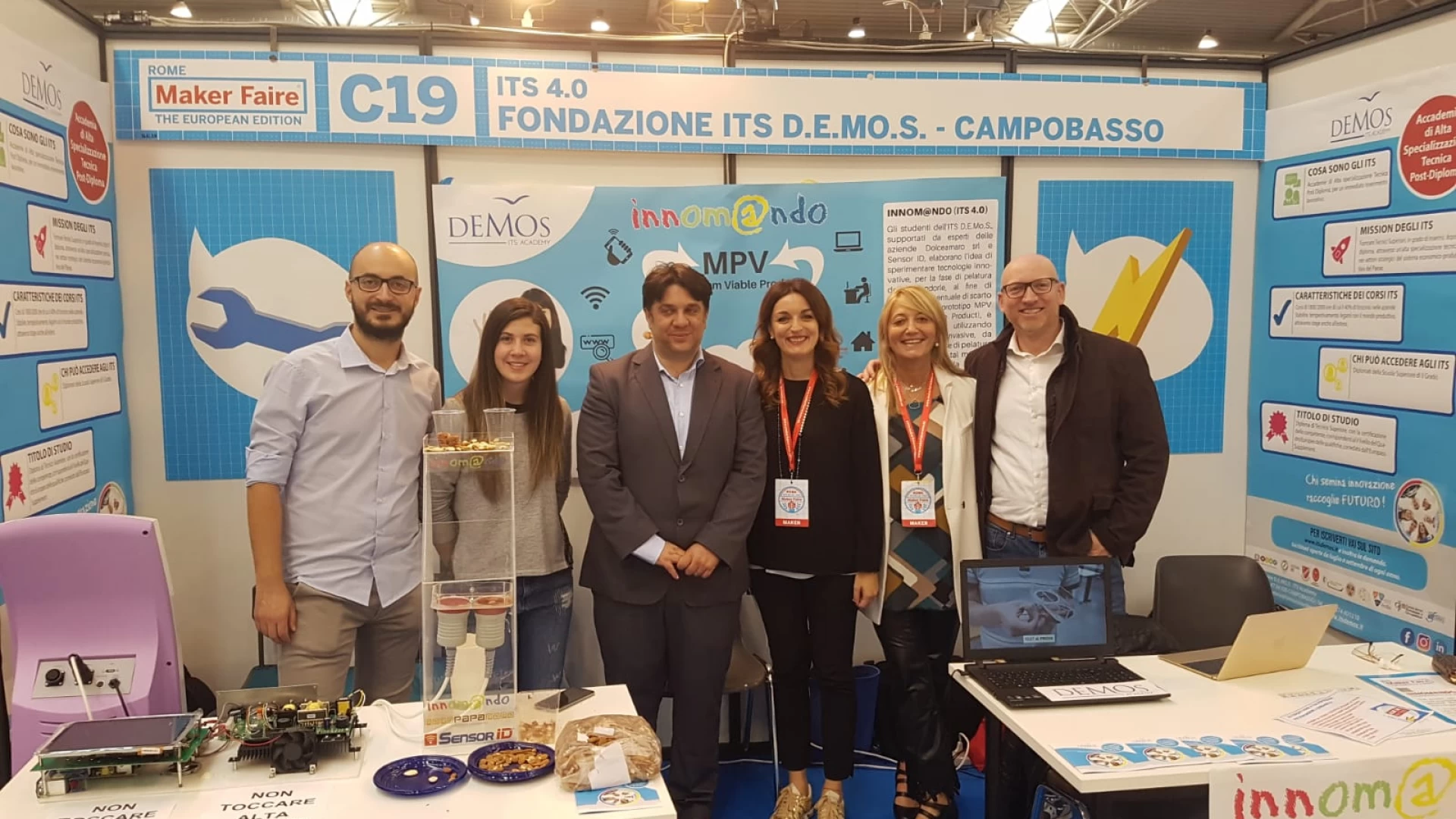 Maker Faire di Roma, Molise protagonista con la fondazione Demos ITS. Presente anche l’assessore regionale Di Baggio.