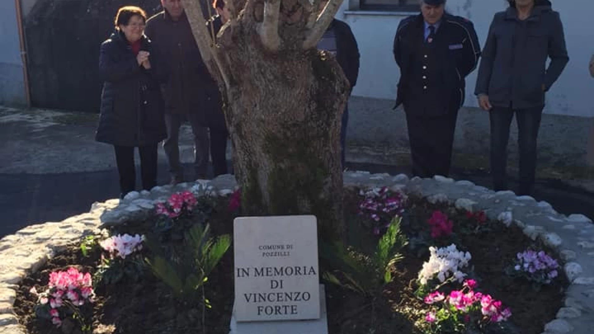 Pozzilli: inaugurato un piccolo spazio verde all’esterno del cimitero dedicato alla memoria di Vincenzo Forte.