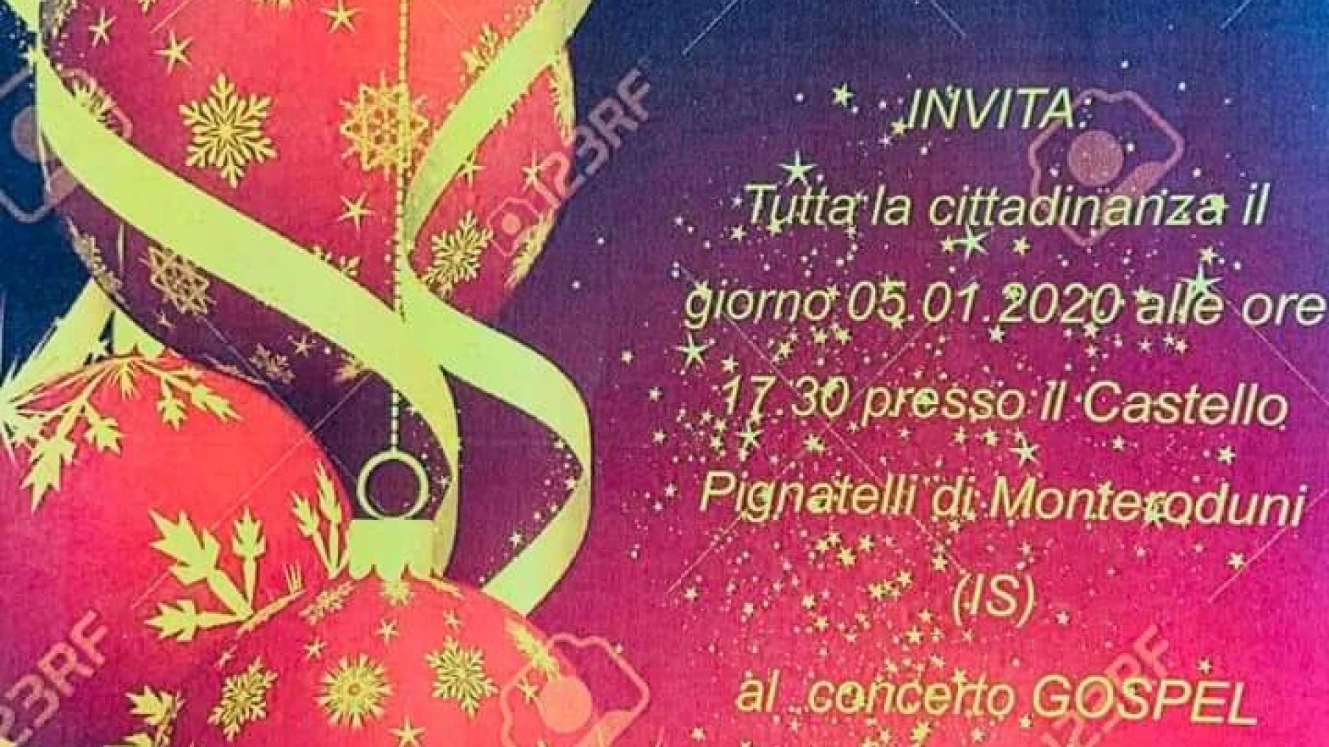 Monteroduni: domenica 5 gennaio il concerto del coro Gospel Ancient Souls.