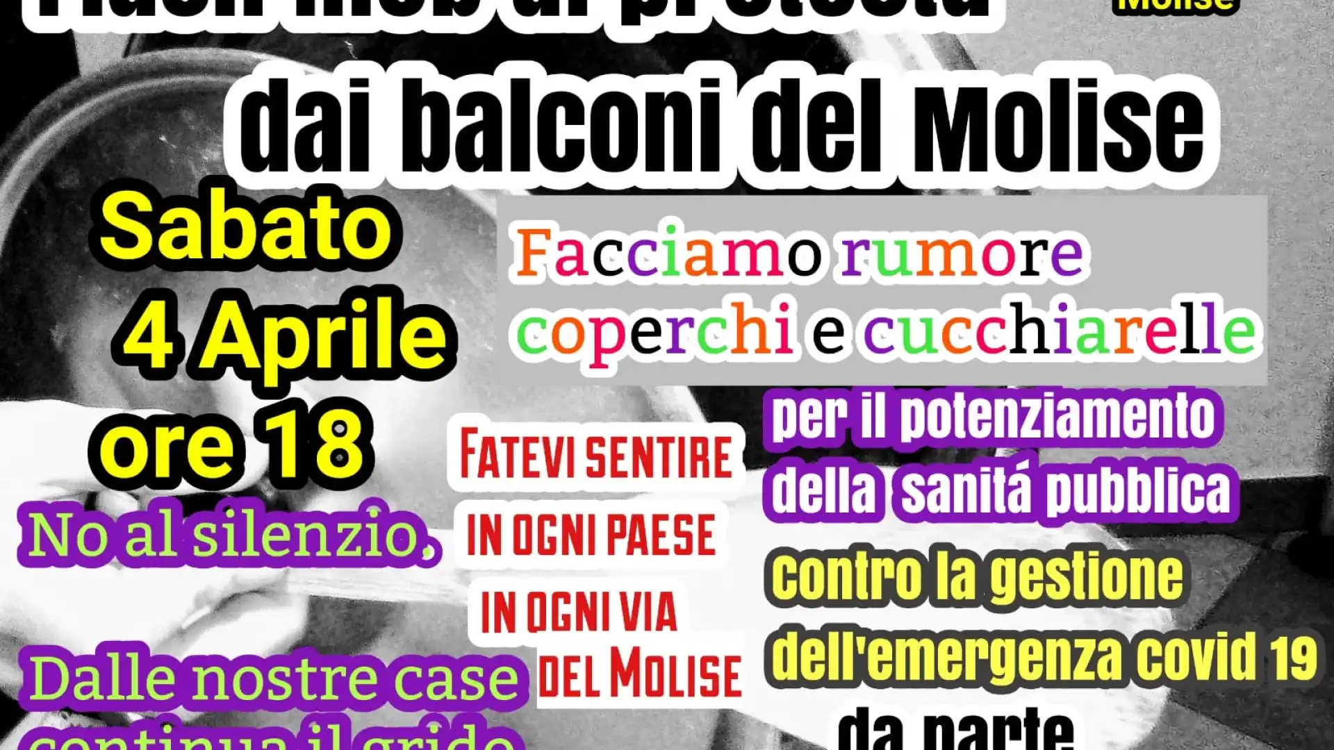 Il comitato di liberi cittadini a sostegno della sanità pubblica organizza un flash mob per sabato 4 aprile