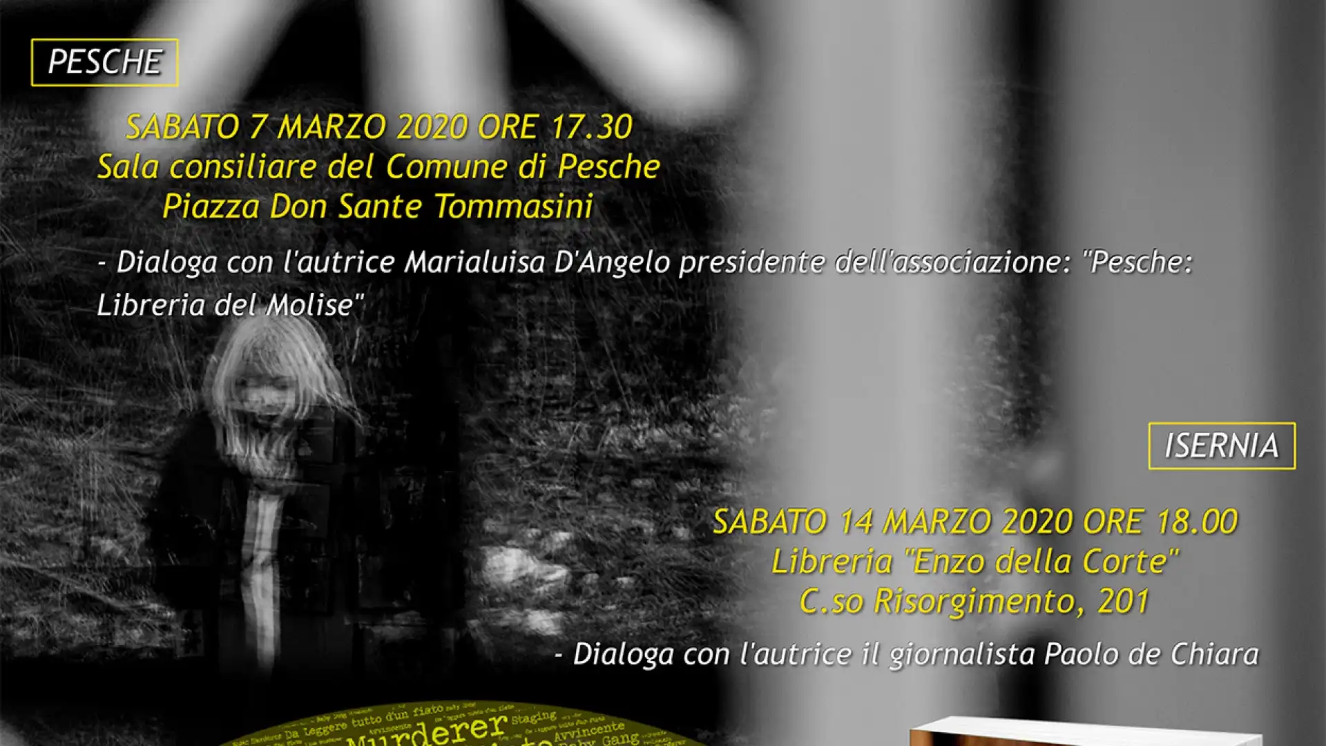 “Giorni di ordinaria follia, quando la cronaca è nera”. Il libro della Capozza in Molise