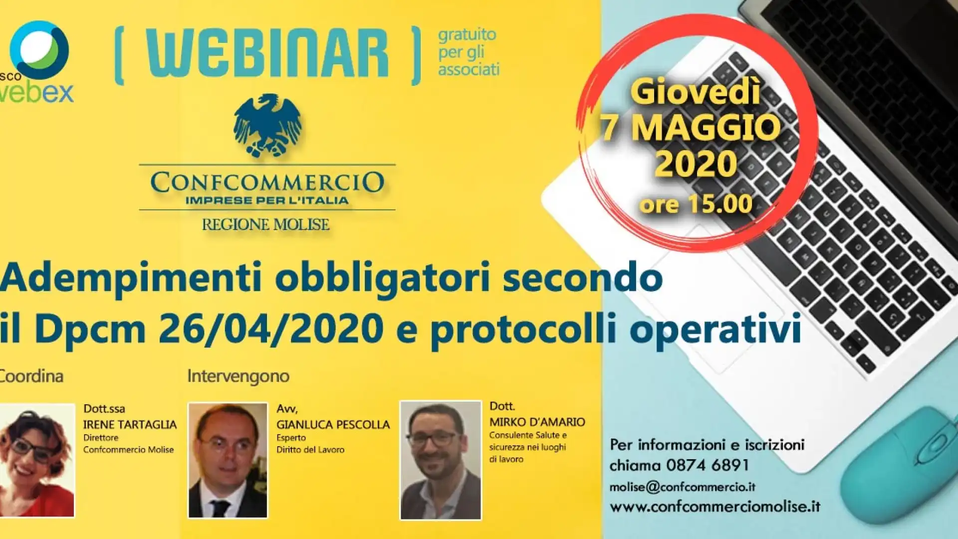 Confcommercio guida gli imprenditori nella gestione della fase due. Spina: “Assisteremo i nostri imprenditori in questo periodo delicato”