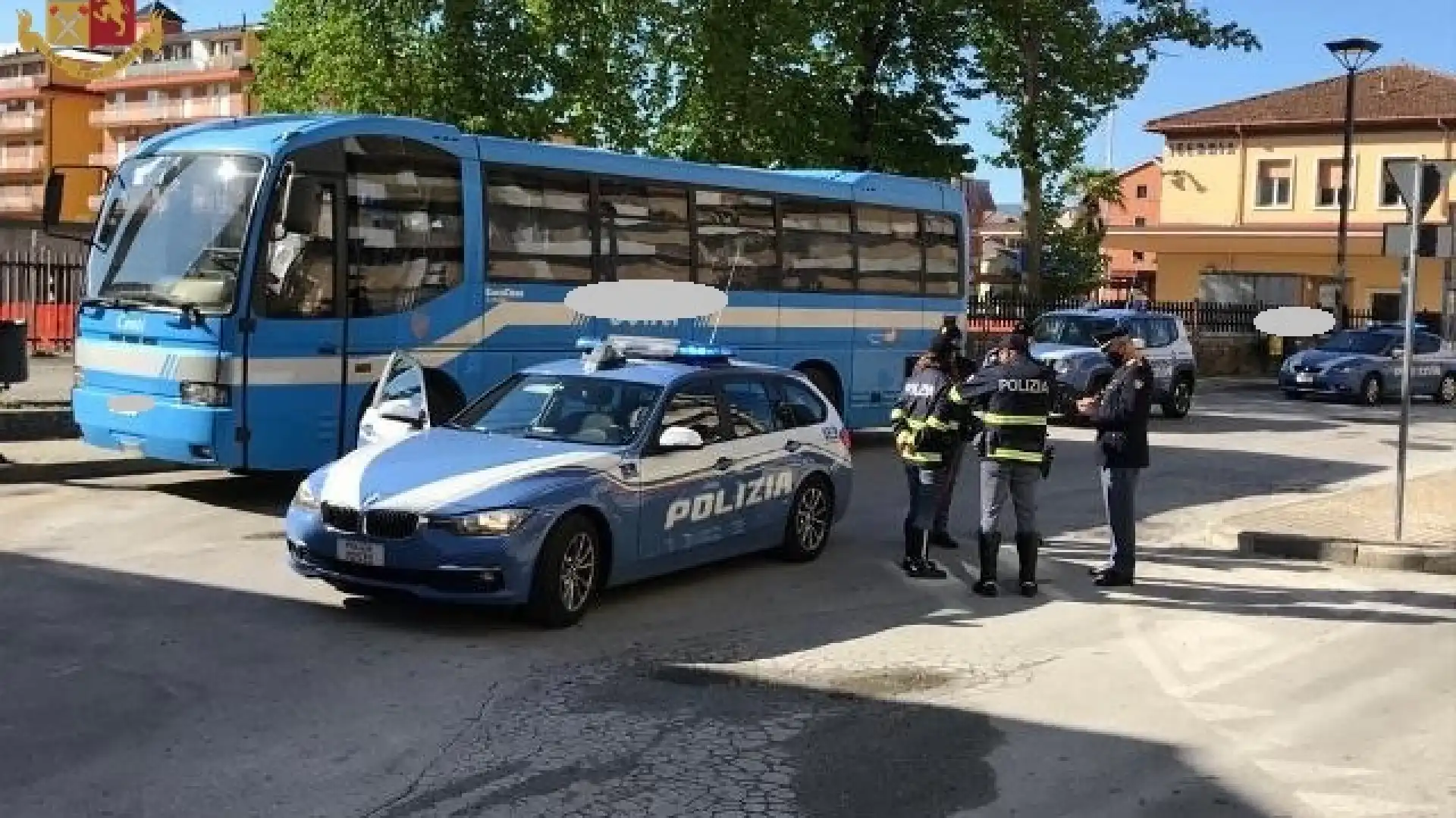 Isernia: controlli meticolosi sul trasporto pubblico da parte della Polizia di Stato per la fase due.