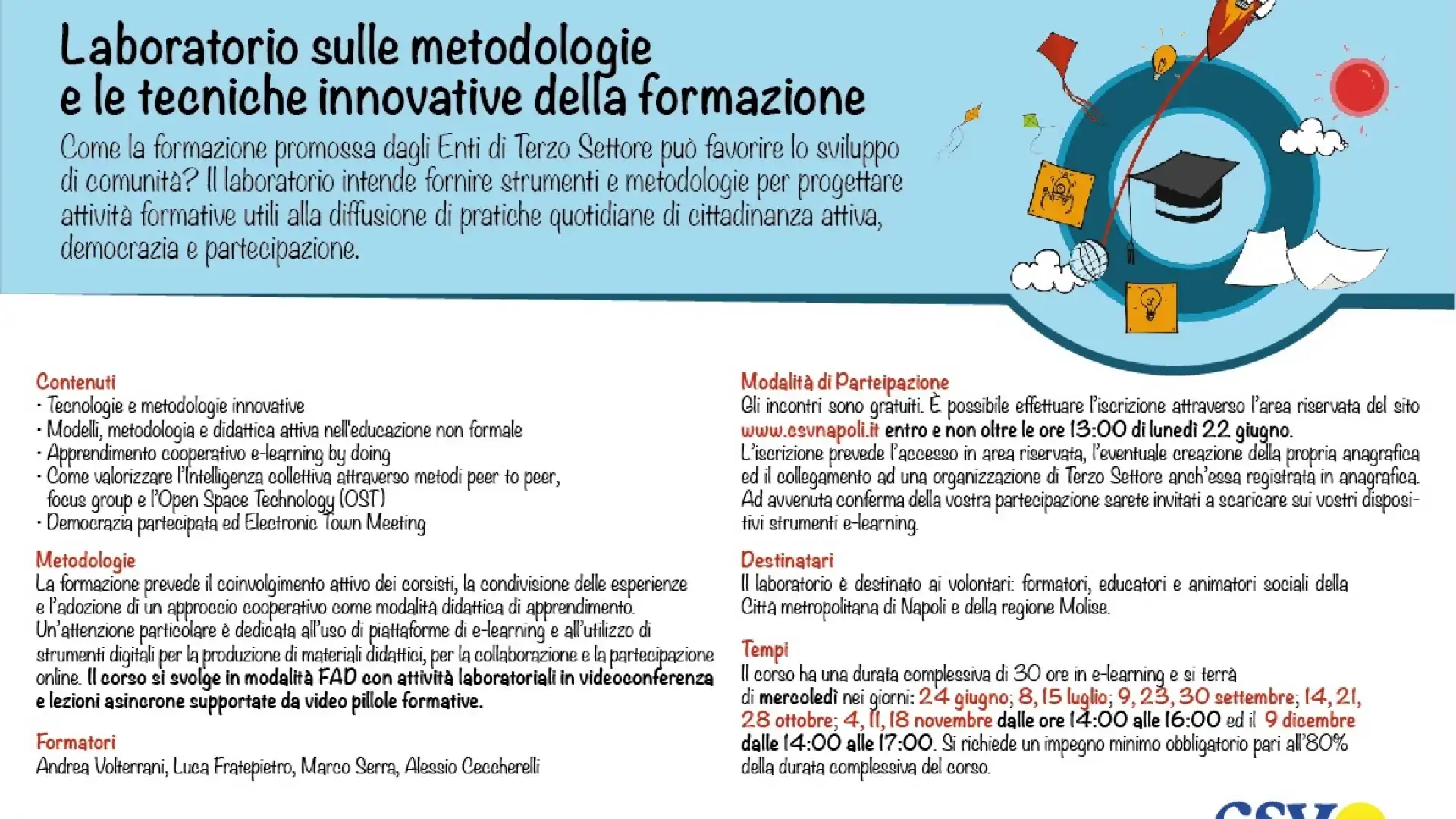 Formazione e aggiornamento, CSV Molise e CSV Napoli lanciano nuove iniziative