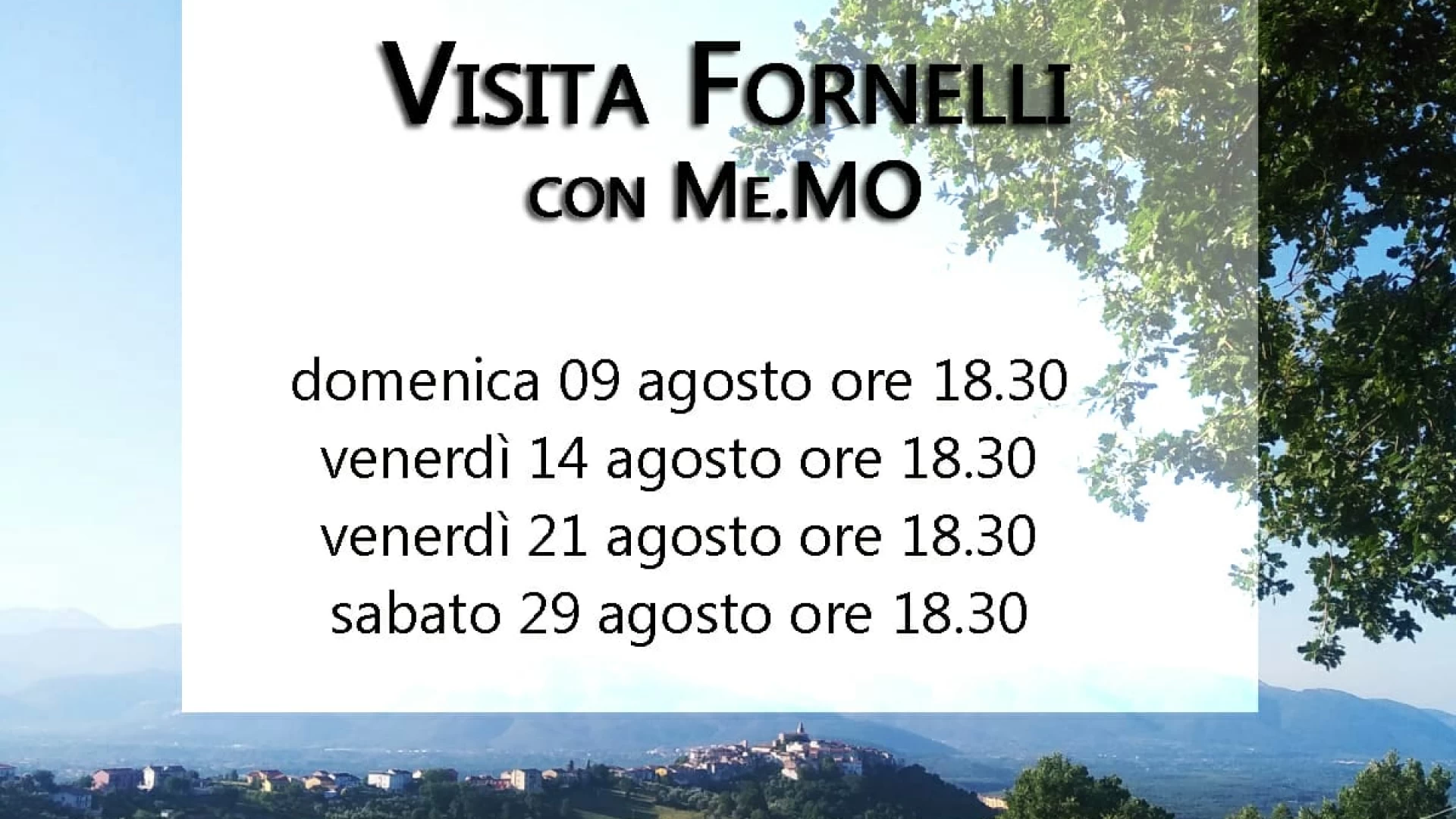 Fornelli: riprendono le visite al Borgo Medievale con ME.MO. Cantieri Culturali.