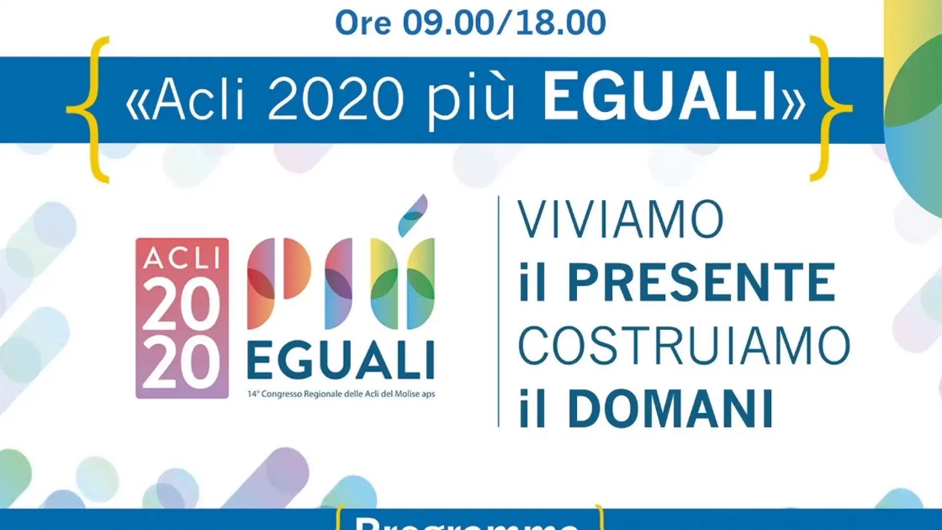 A Termoli il congresso regionale “Più eguali” delle Acli.