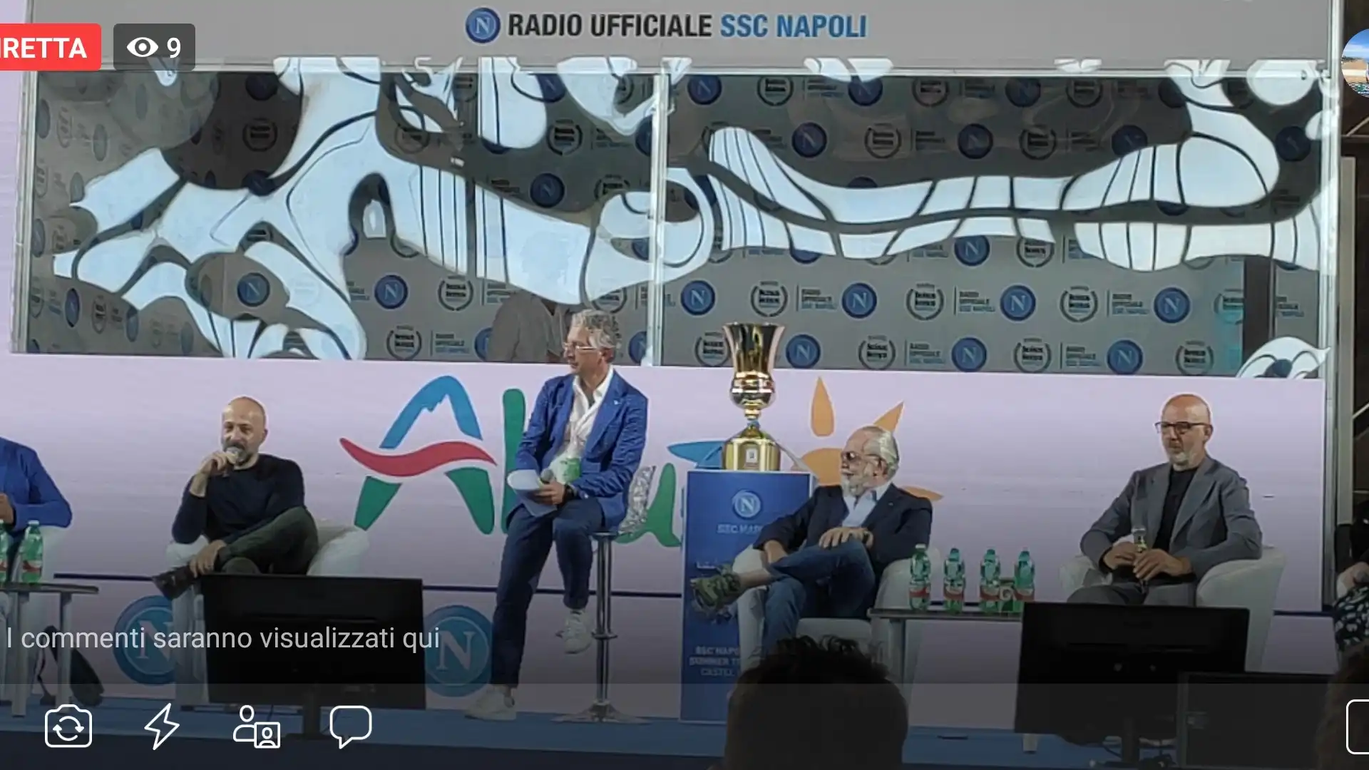 Castel Di Sangro: ritiro Ssc Napoli. "Una questione di gusto". Il live del convegno