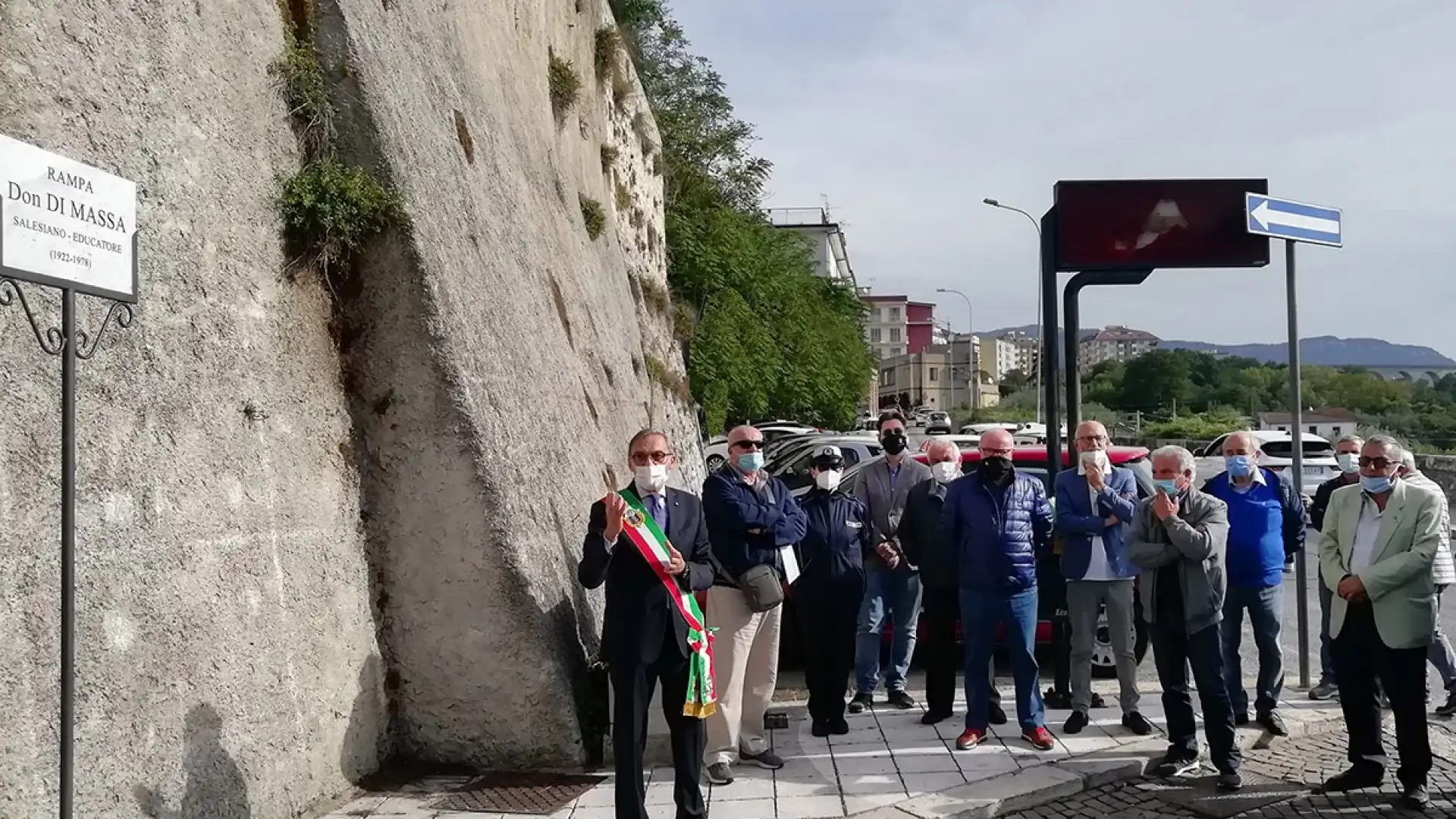 Isernia: inaugurata la rampa Don Di Massa. La cerimonia alla presenza delle autorità.