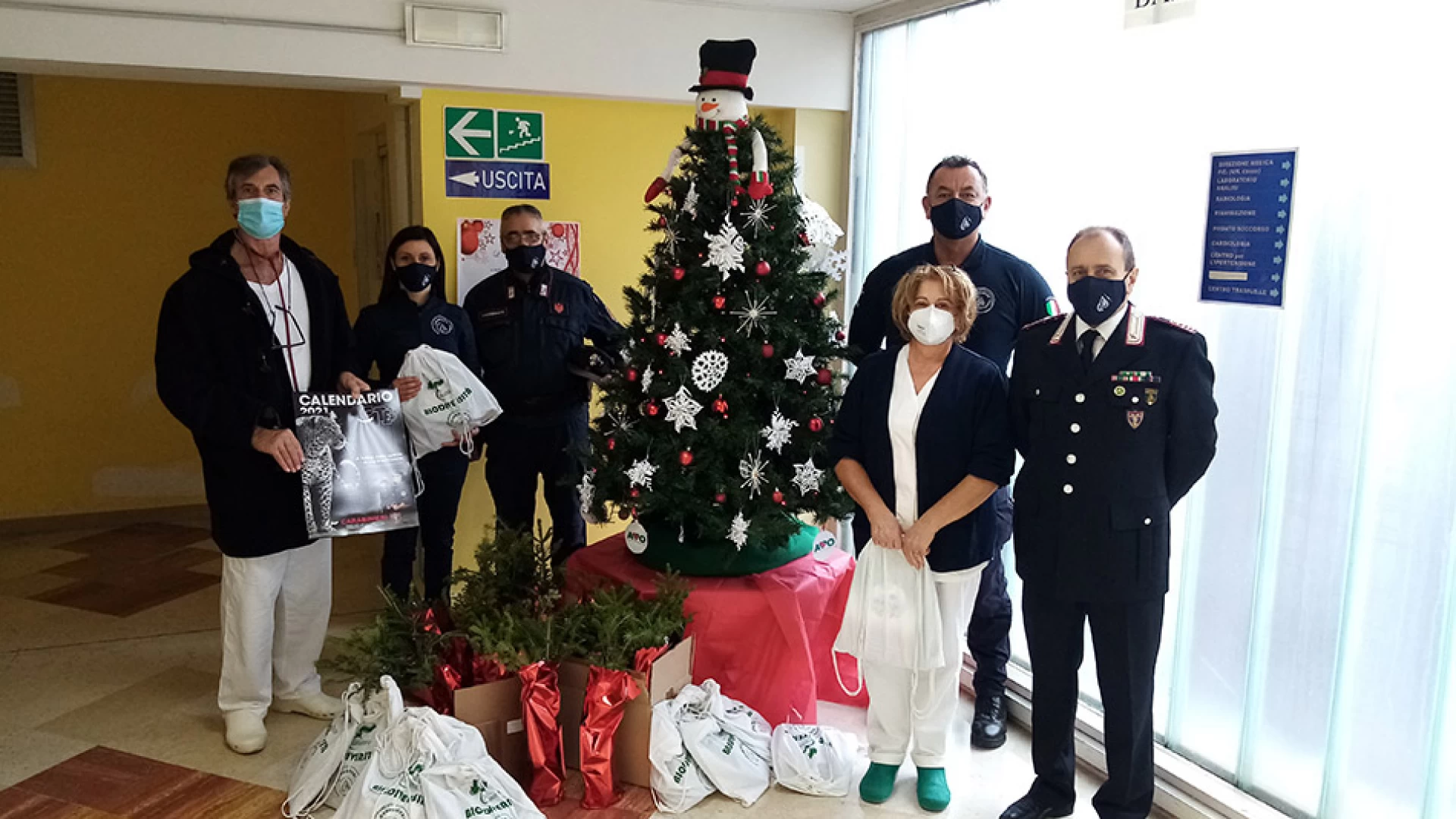 Al Nido dell'ospedale Veneziale è arrivata la Befana della Biodiversità grazie ai Carabinieri