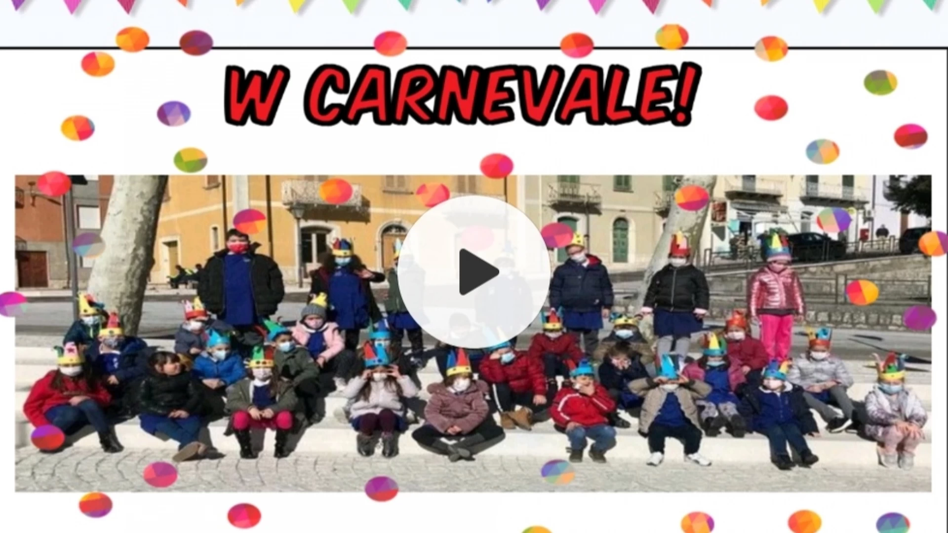 Carnevale : la scuola primaria di Cantalupo propone un laboratorio video sull'evento
