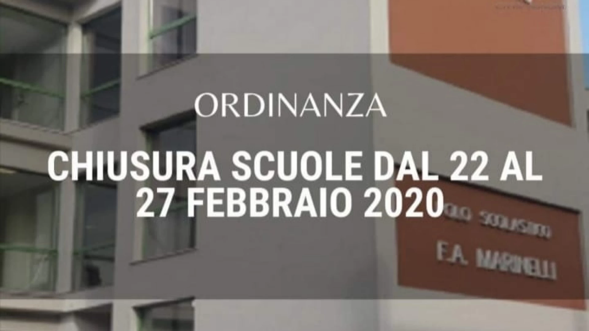 Agnone: il sindaco Saia chiude le scuole di ogni ordine e grado per prevenire il contagio