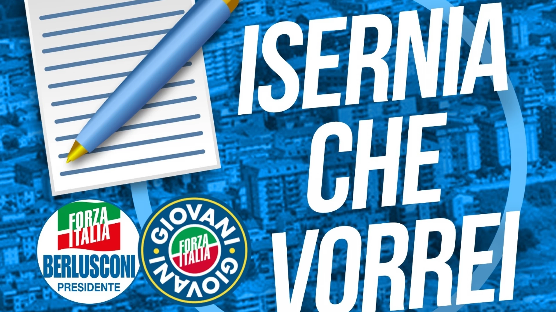 Isernia: i Giovani di Forza Italia in piazza per per l' Isernia che vorrei