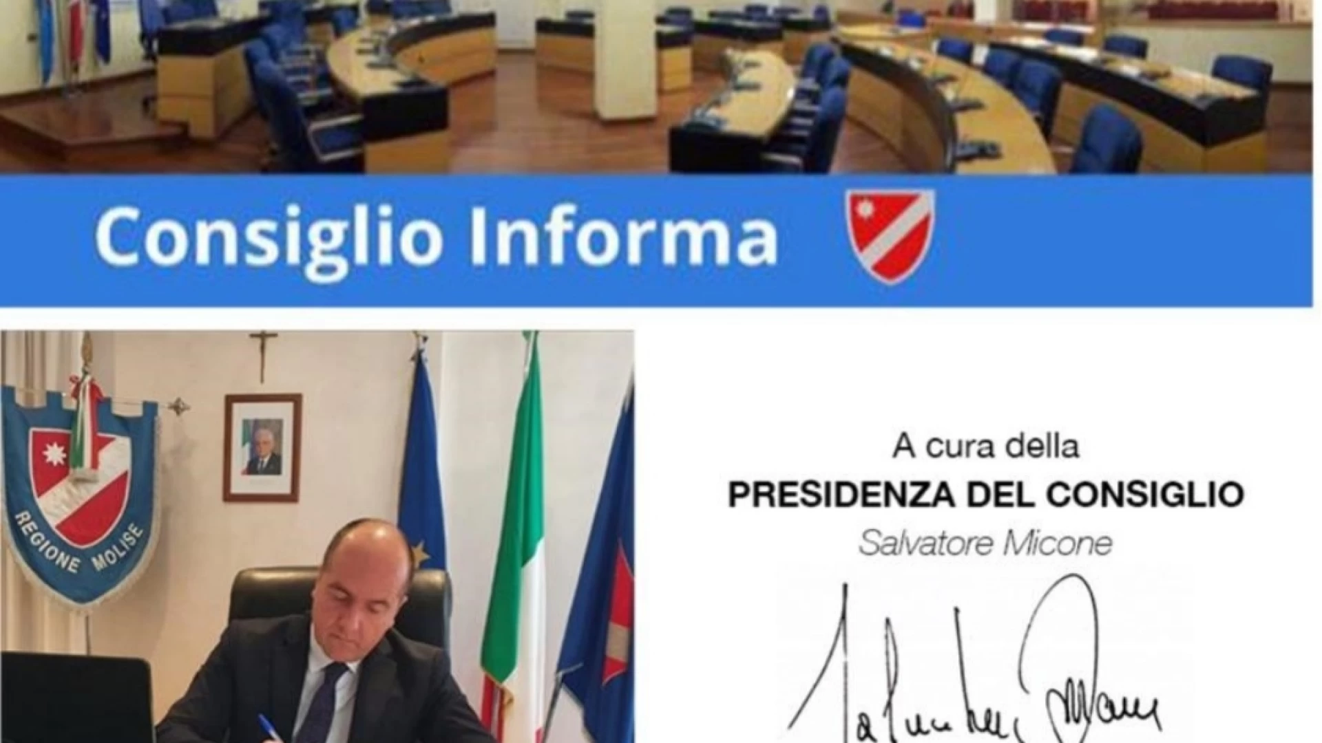 Regione Molise: attivato il nuovo servizio di newsletter della Presidenza Del Consiglio