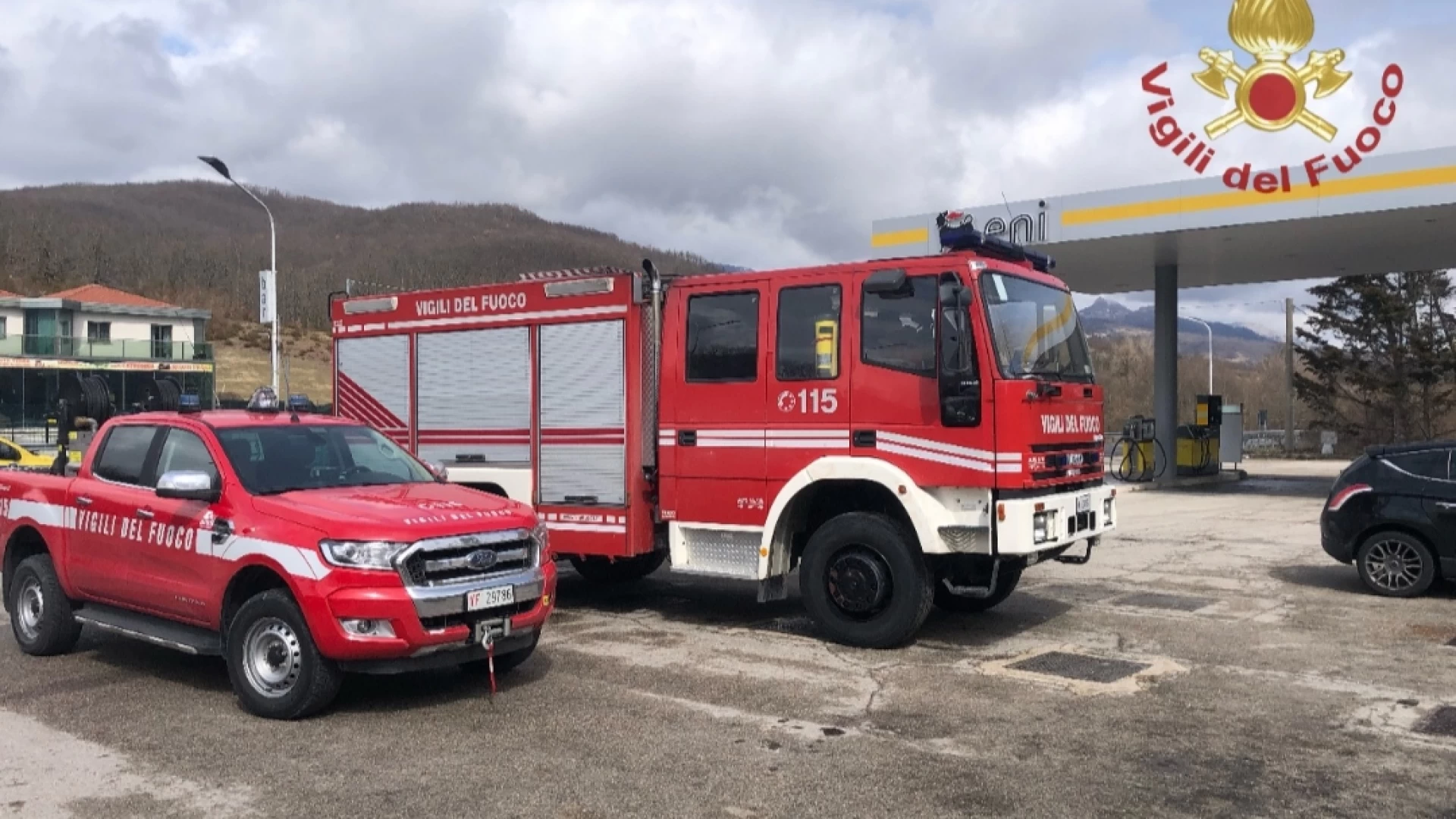 San Pietro Avellana: fuga di gas da distributore stradale, intervento dei Vigili del Fuoco