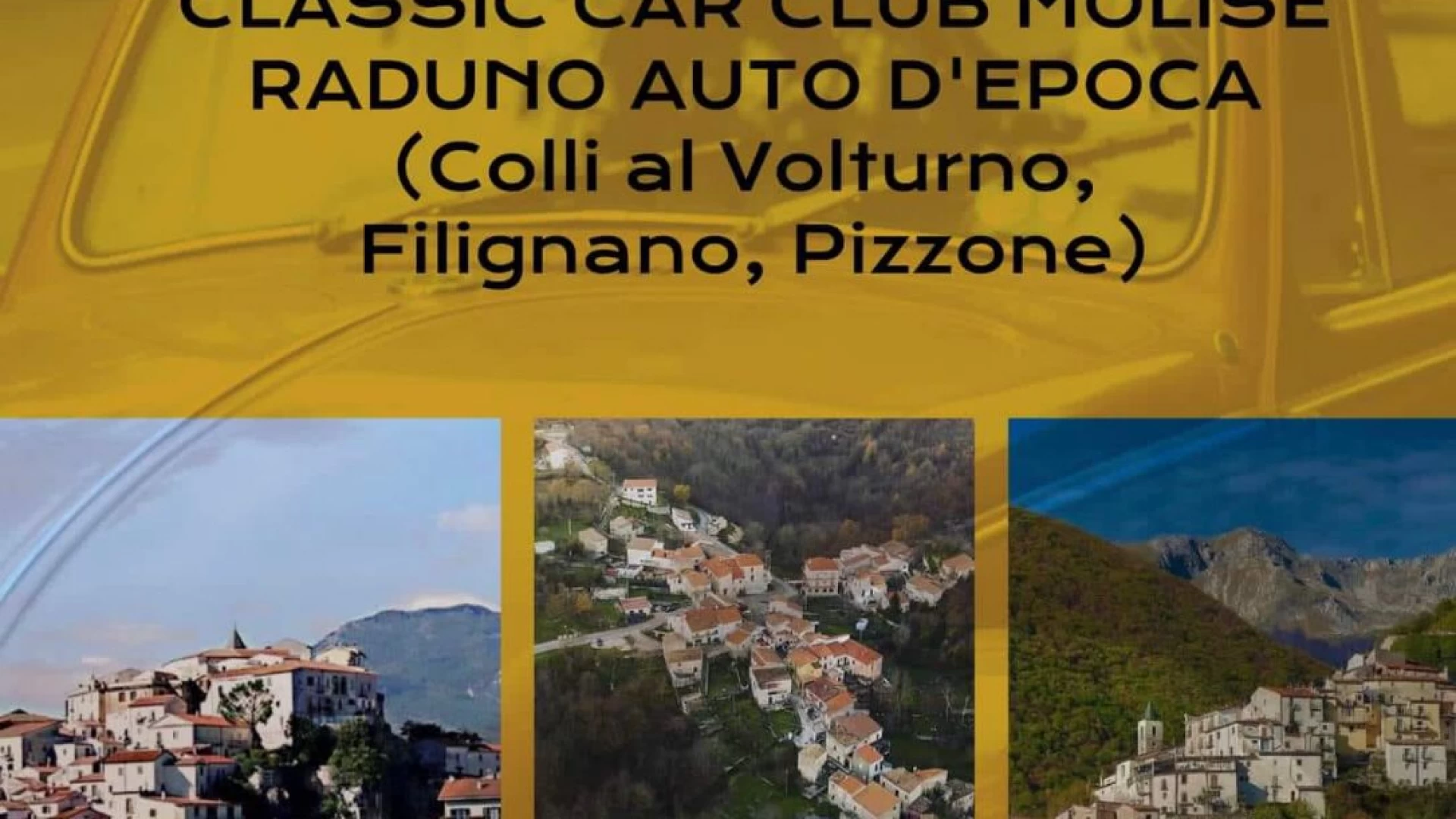 Domenica 27 giugno appuntamento con il raduno d’auto d’epoca che attraverserà diversi centri della Valle del Volturno.