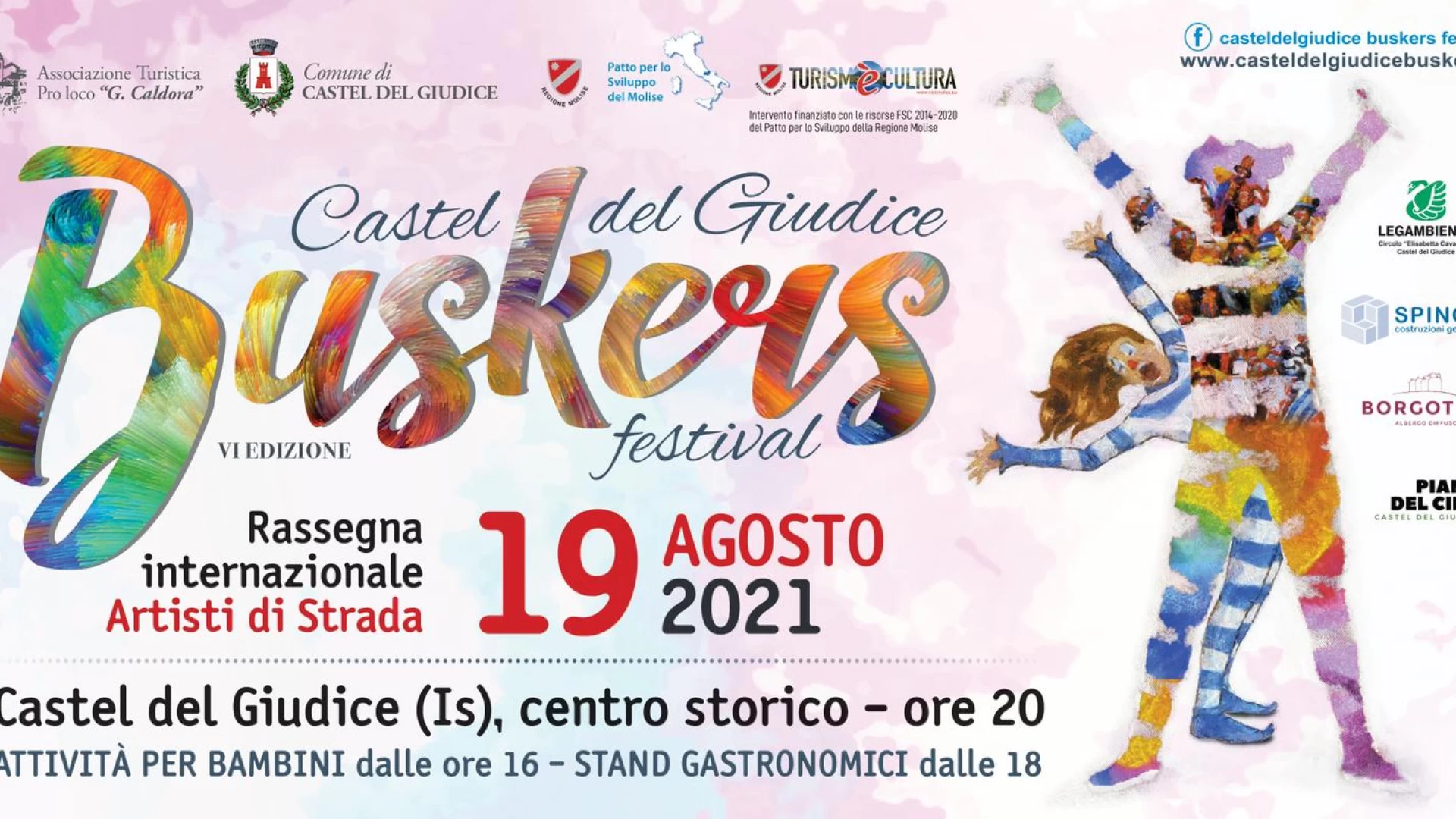 Arte di strada e magia per il Casteldelgiudice Buskers Festival