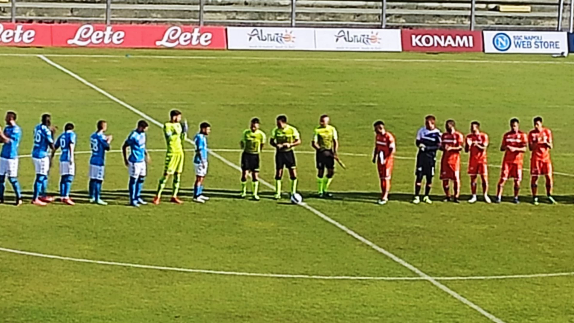 Napoli- Pescara: 4-0. Ultima gara al Patini termina il ritiro azzurro a Castel Di Sangro.