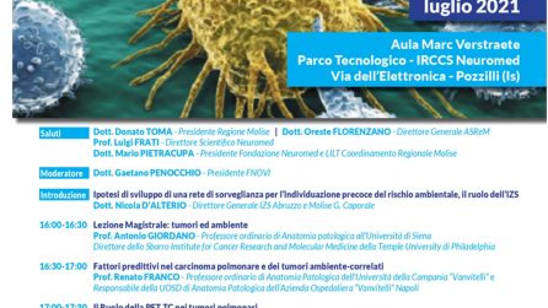 Pozzilli: il 12 luglio al Parco tecnologico del Neuromed l’evento “Registro Tumori Animali”.