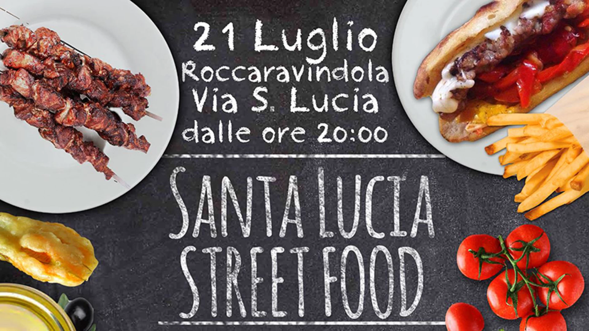 Roccaravindola: sabato 21 luglio appuntamento con Santa Lucia Steet Food.