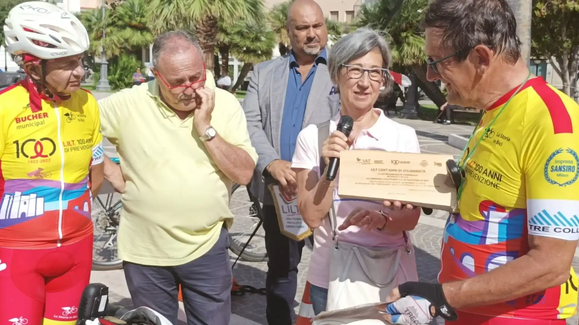 Il Coni Molise vicino alla Lilt regionale: il presidente D’Angelo presente a Termoli per l’iniziativa ‘La storia in bici’