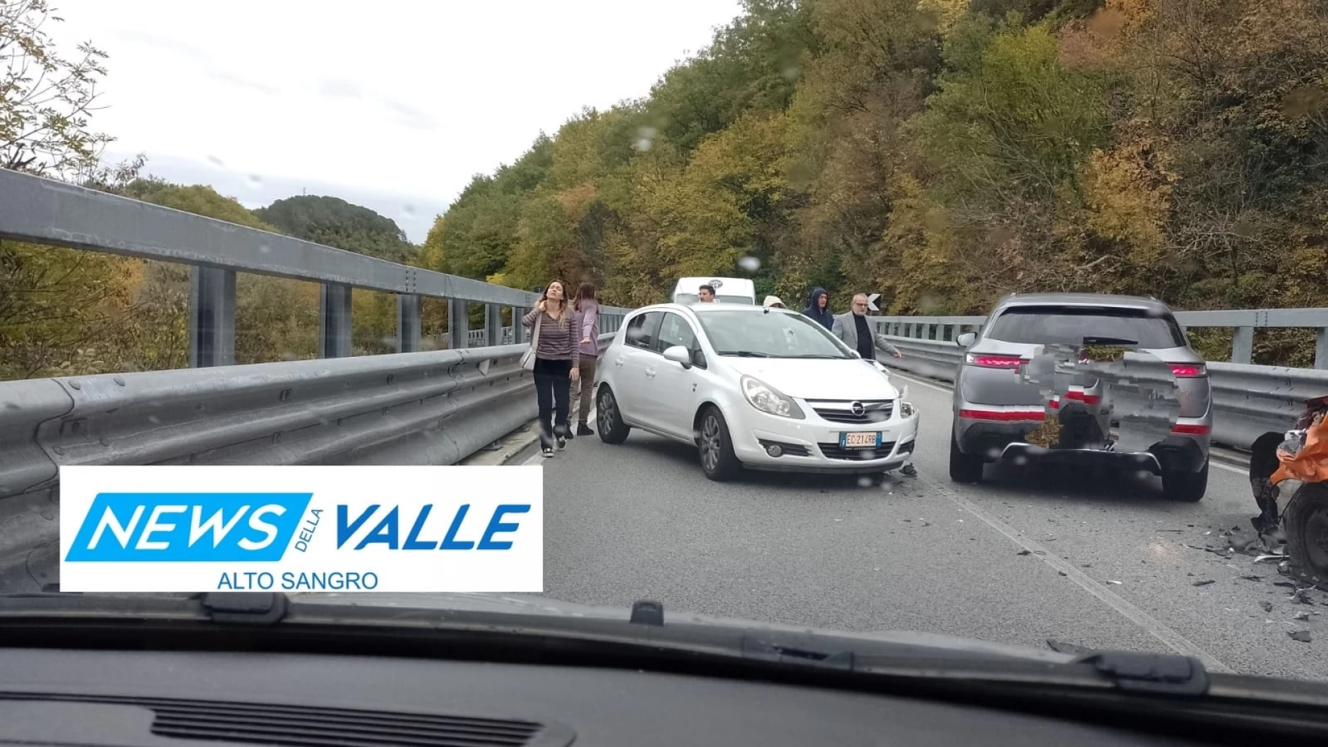 Statale 158 Valle del Volturno: scontro tra tre auto su Ponte Sbiego. Nessun ferito grave ma traffico in tilt