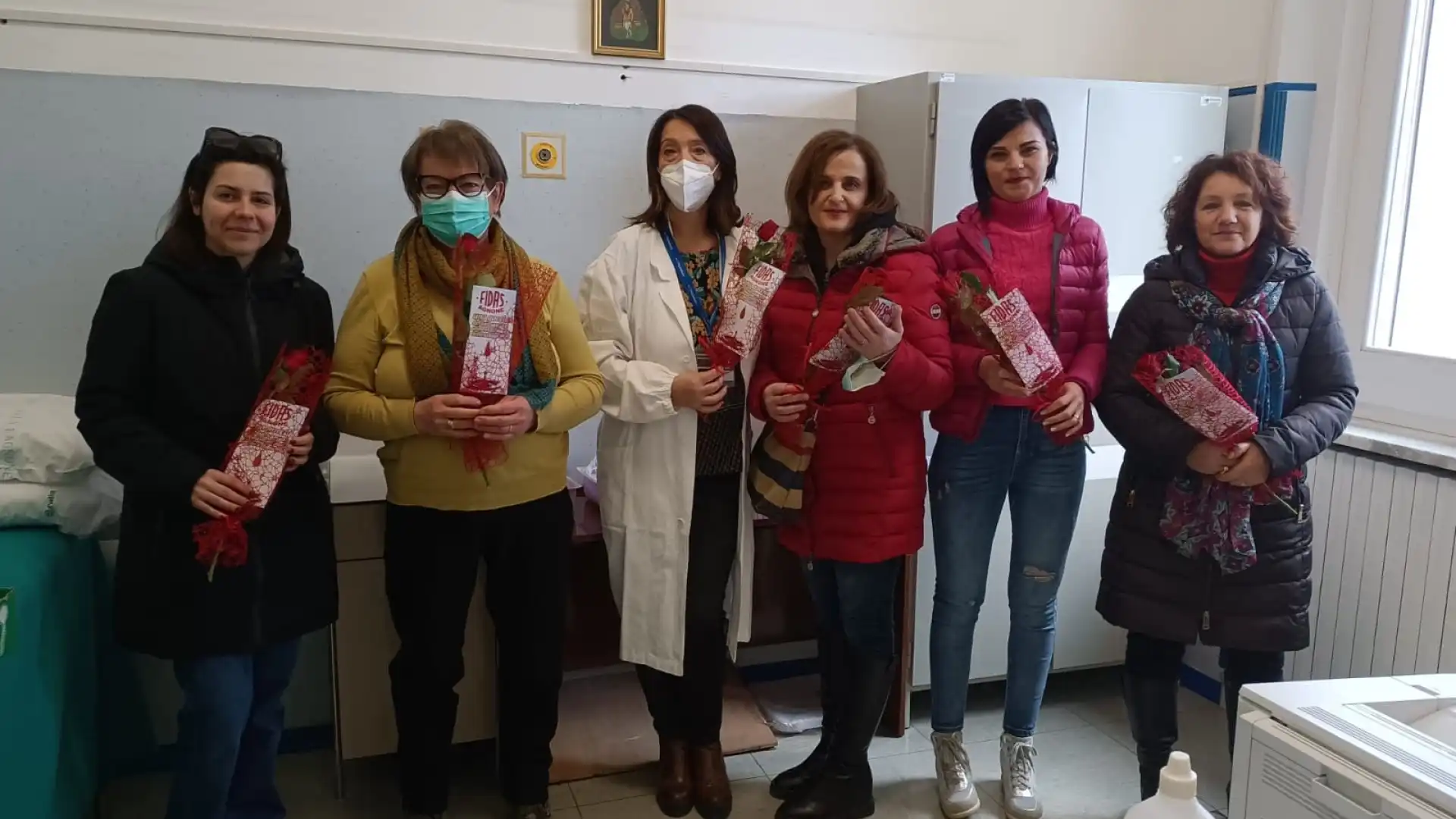 La donna protagonista dell’associazione Fidas-donazione del sangue.