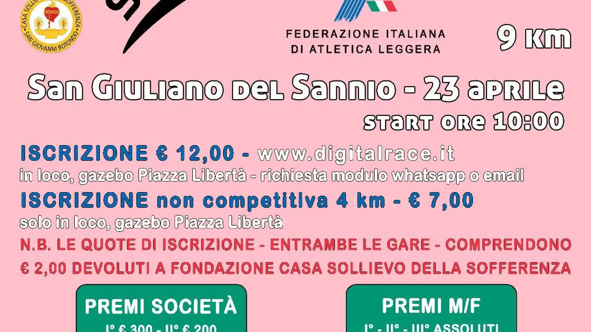 Stratammaro, il 23 aprile la gara podistica campobassana organizzata dall’Asd Atletica Venafro. Venerdì la conferenza stampa di presentazione dell’evento.