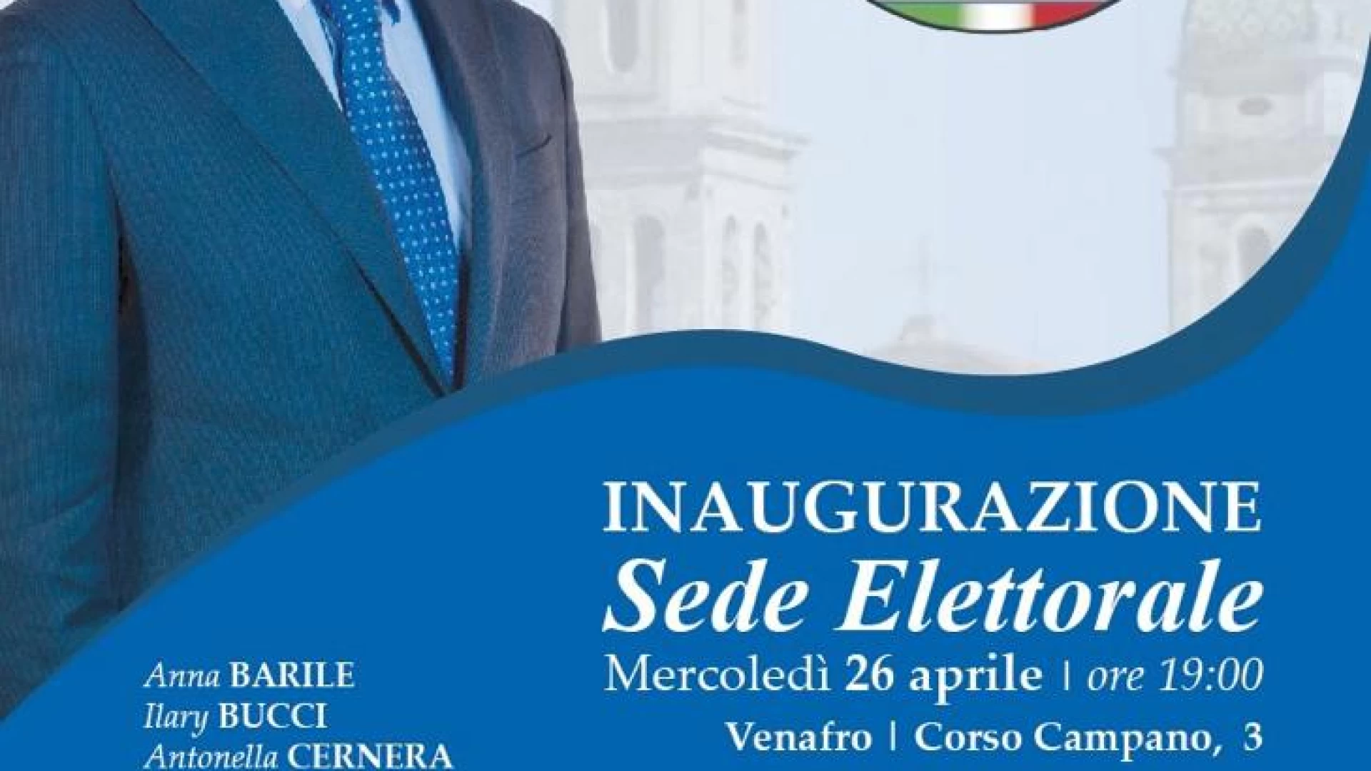 Venafro: Alfredo Ricci inaugura la sede elettorale. Punto politico su corso Campano