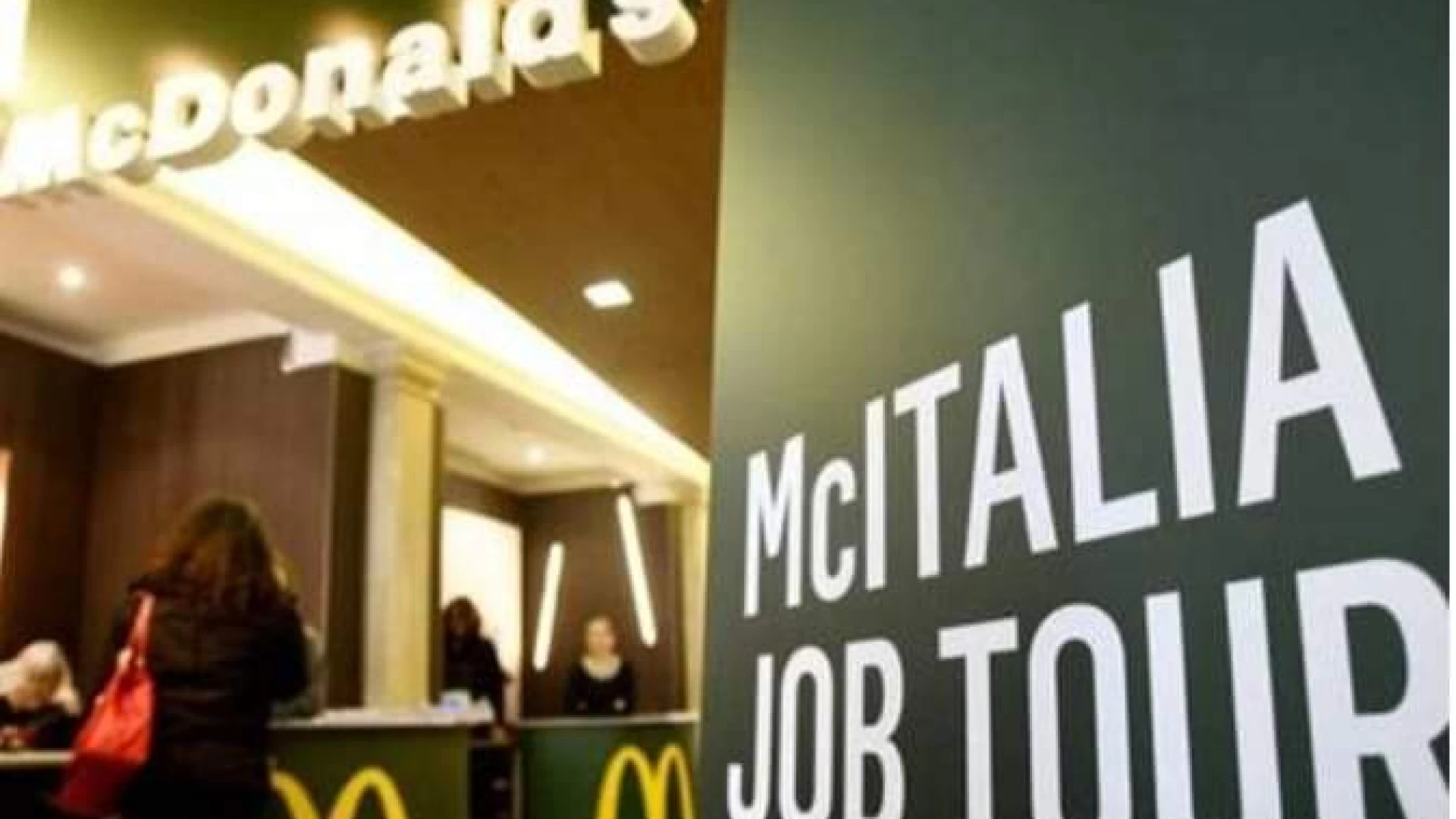 Isernia: McDonald's cerca personale per la nuova apertura cittadina.