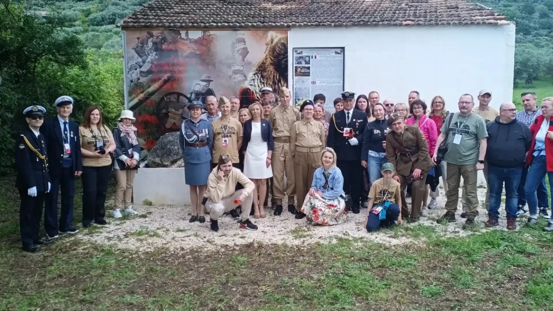 Venafro: diversi i turisti provenienti dalla Polonia in città per visitare il museo Winterline e il monumento dedicato a Wojtek.